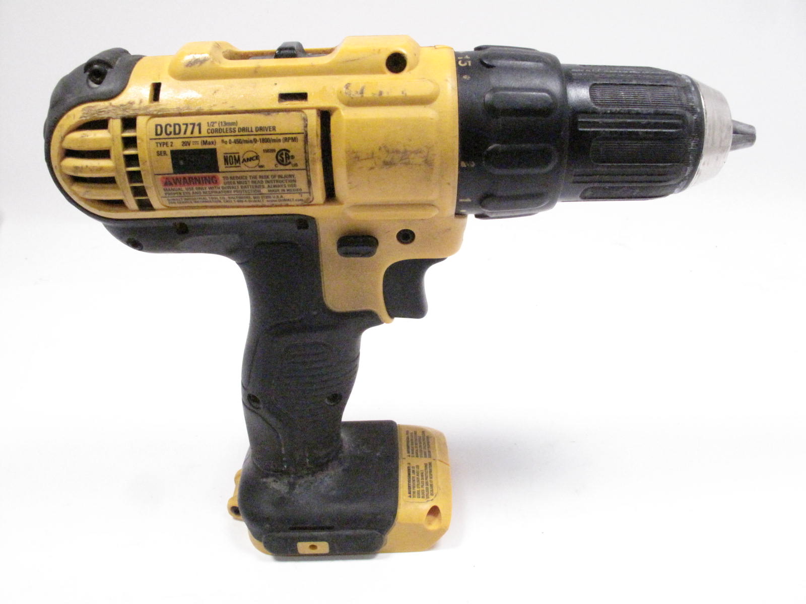 DeWalt DCD771 1/2" 20V Cordless Drill/Driver Tool Only
