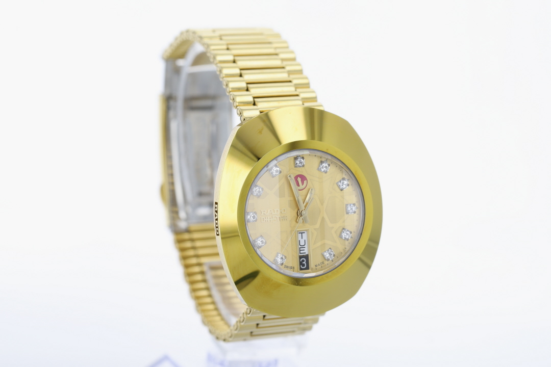 Rado DiaStar The Original 35mm Gold Dial Stainless Steel Men's Wristwatch