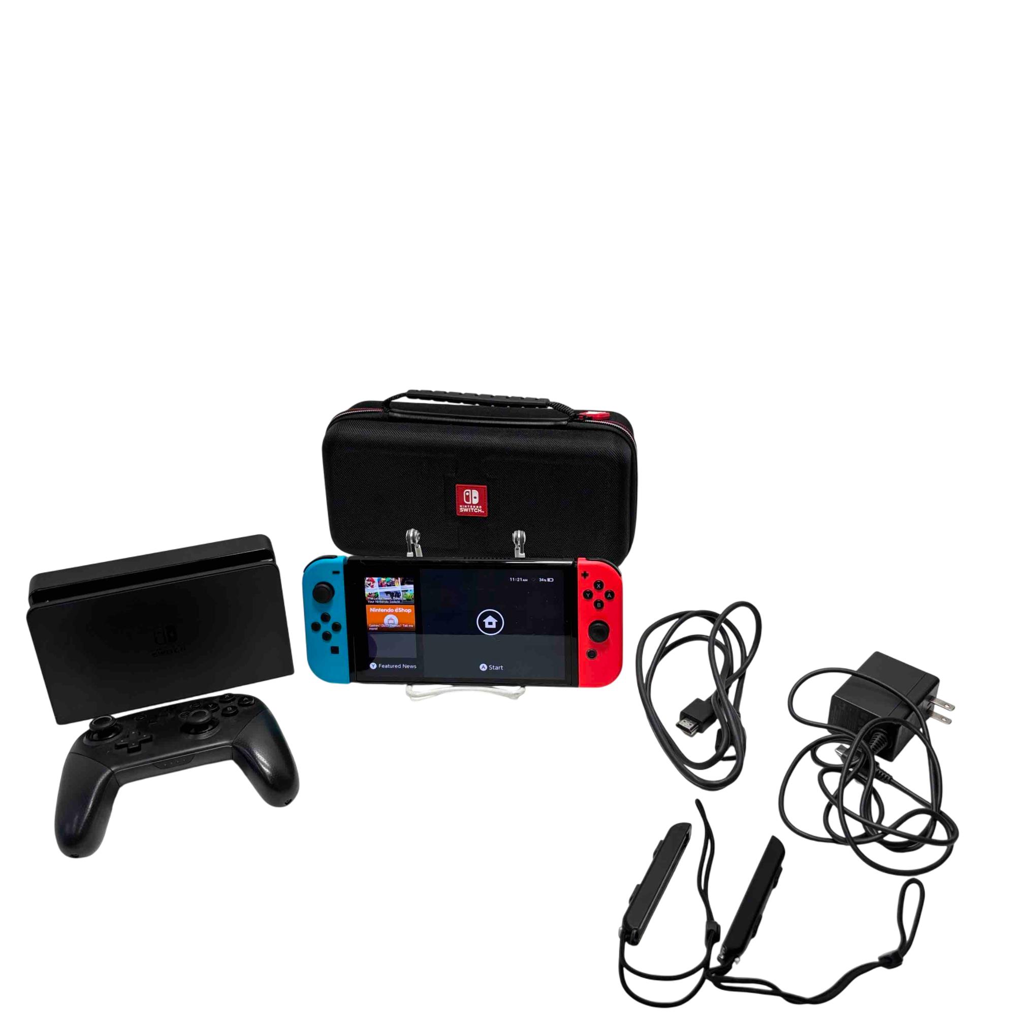 Nintendo Switch OLED HEG-001 Neon Blue/Neon Red Joy-Con Console