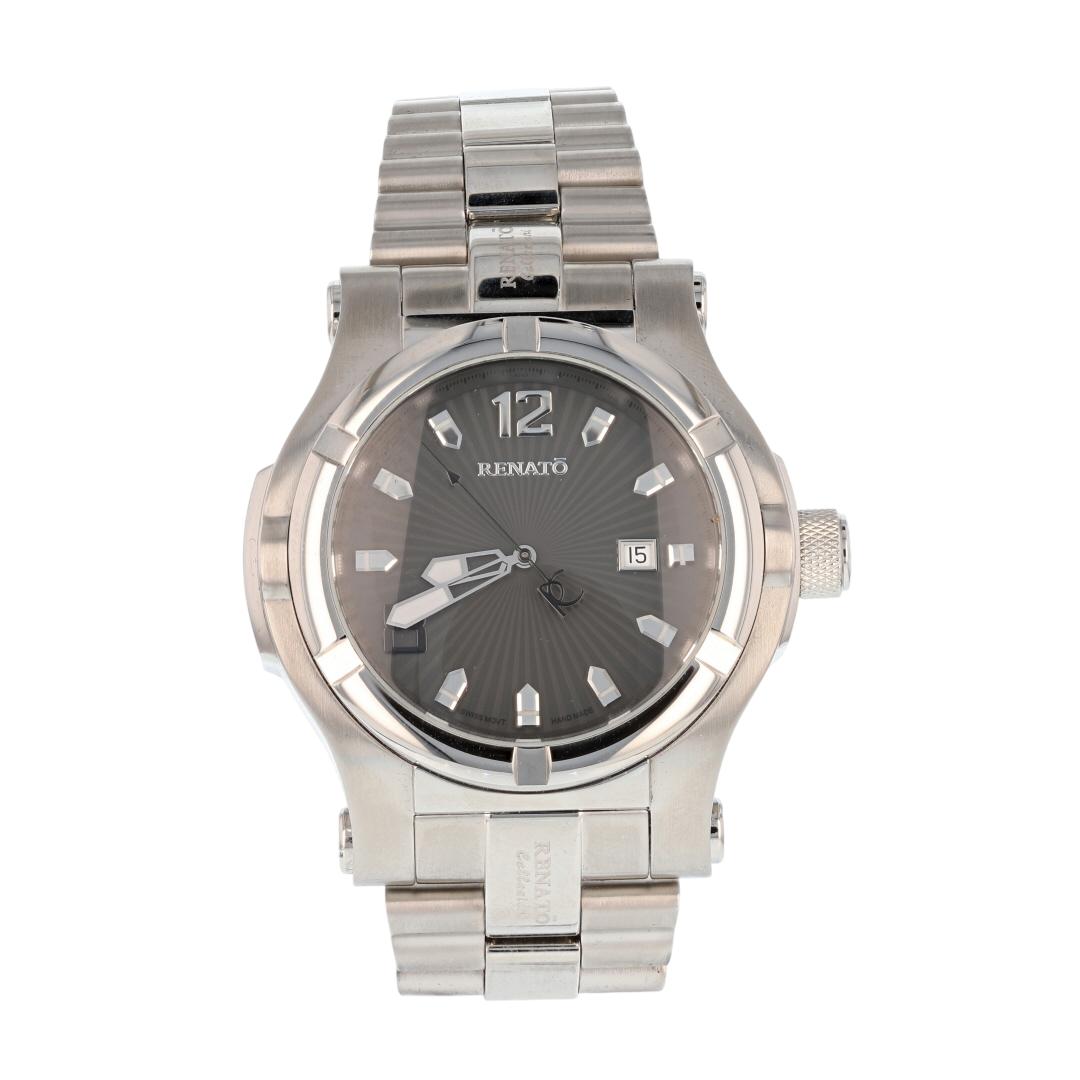 Renató T-Rex Next Gen 50mm Gray Dial Stainless Steel Men's