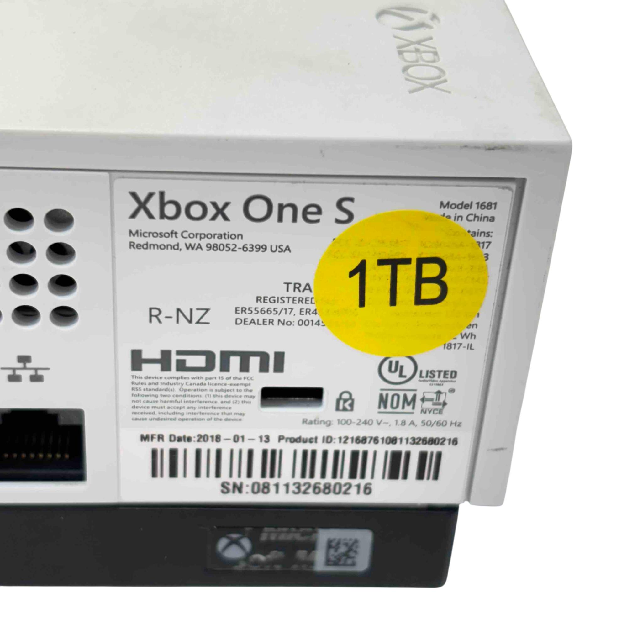 Microsoft Xbox One S 1TB Console - Model 1681 5678
