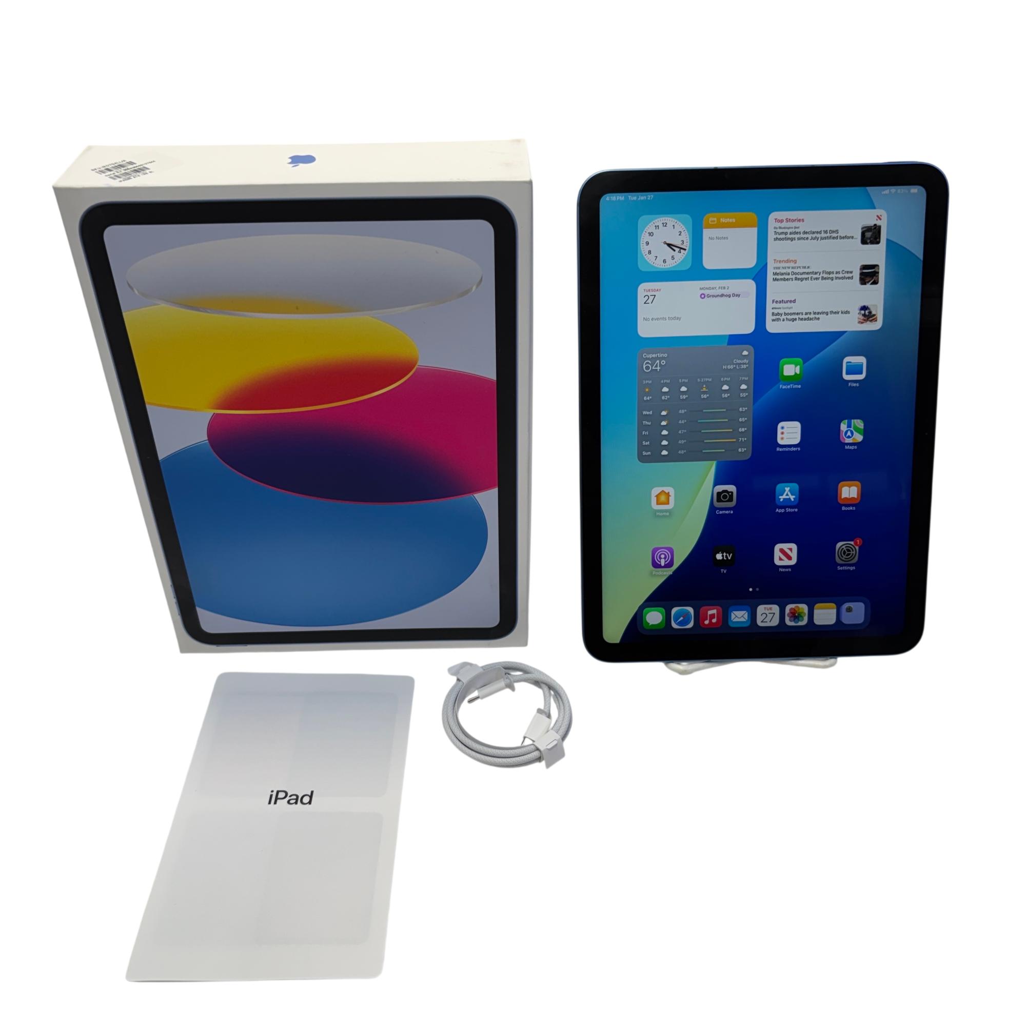 Apple iPad 11th Gen MD7G4LL/A 6GB RAM 128 GB Wi-Fi+Cellular Blue