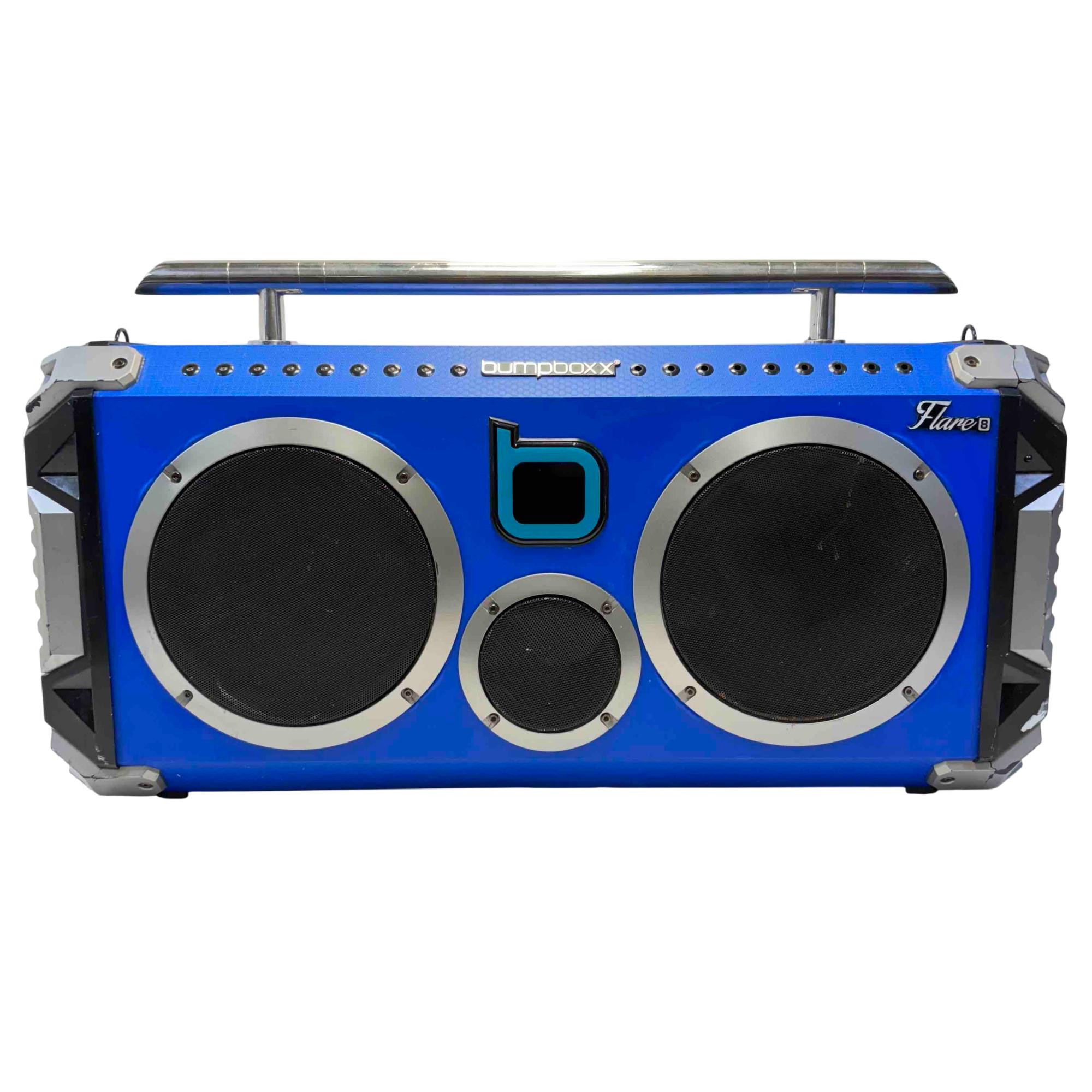 Bumpboxx Flare8 Bluetooth Boombox Speaker Blue
