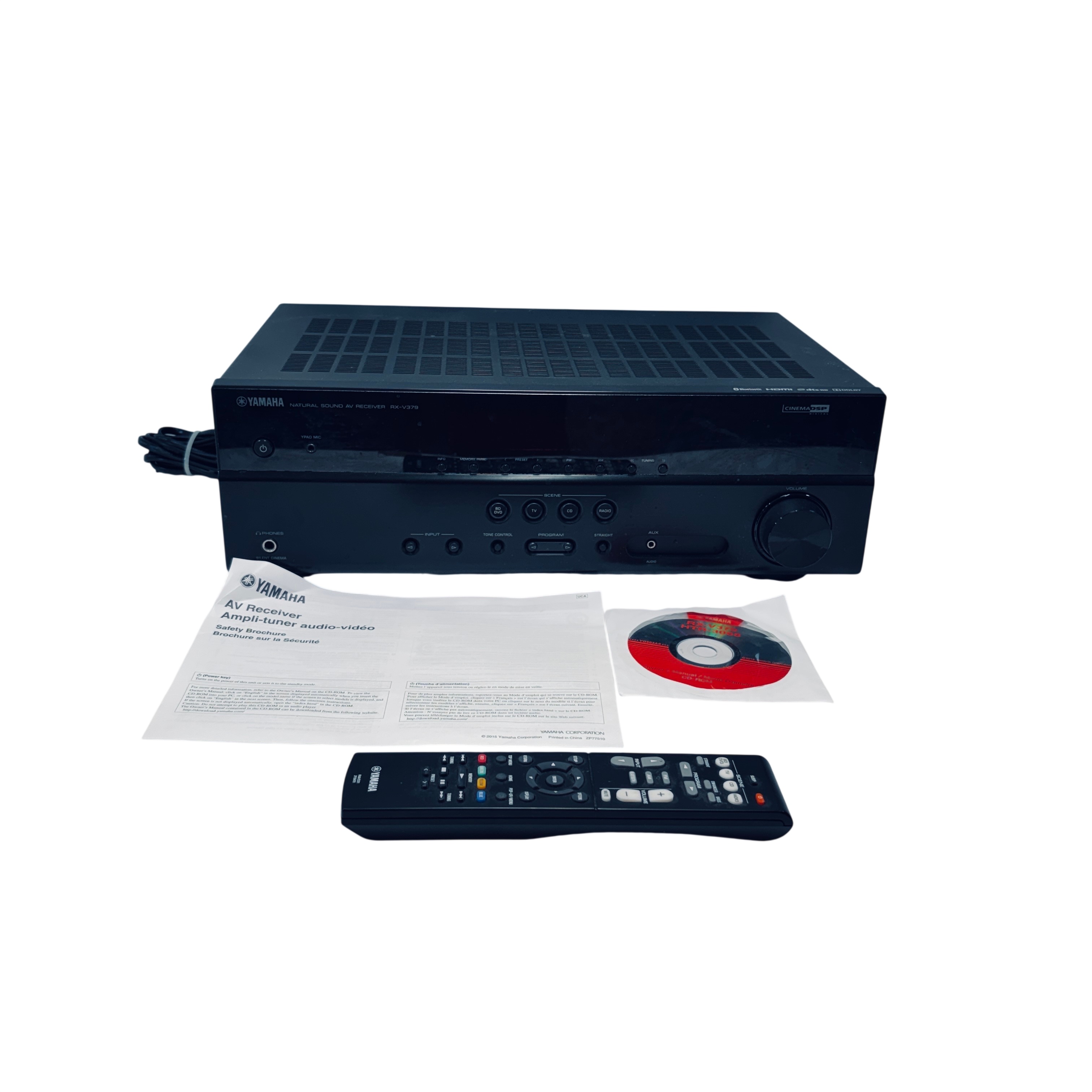 Yamaha RX-V379 5.1 Channel Bluetooth 4K Ultra HD A/V Receiver