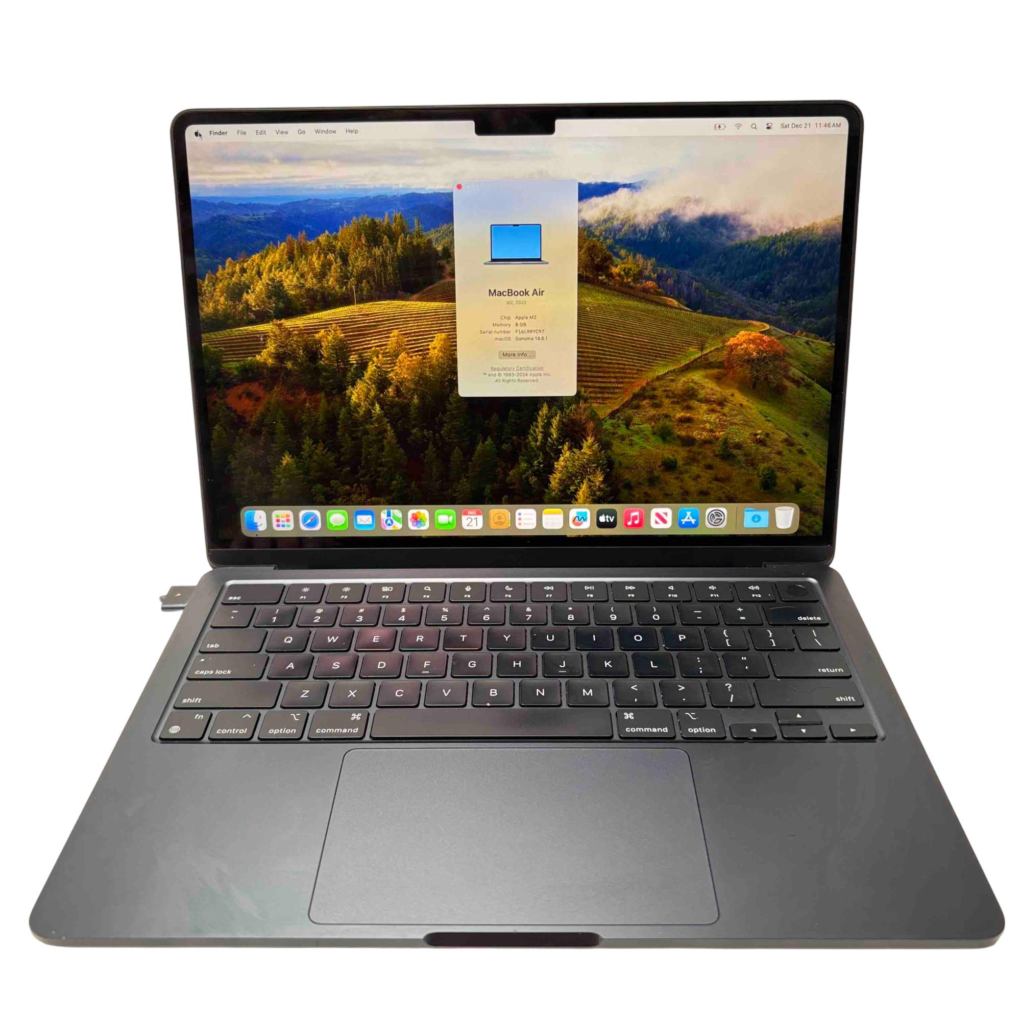 Apple MacBook Air (2022) MLY33LL/A M2 Chip 3.49GHz 256GB SSD 8GB