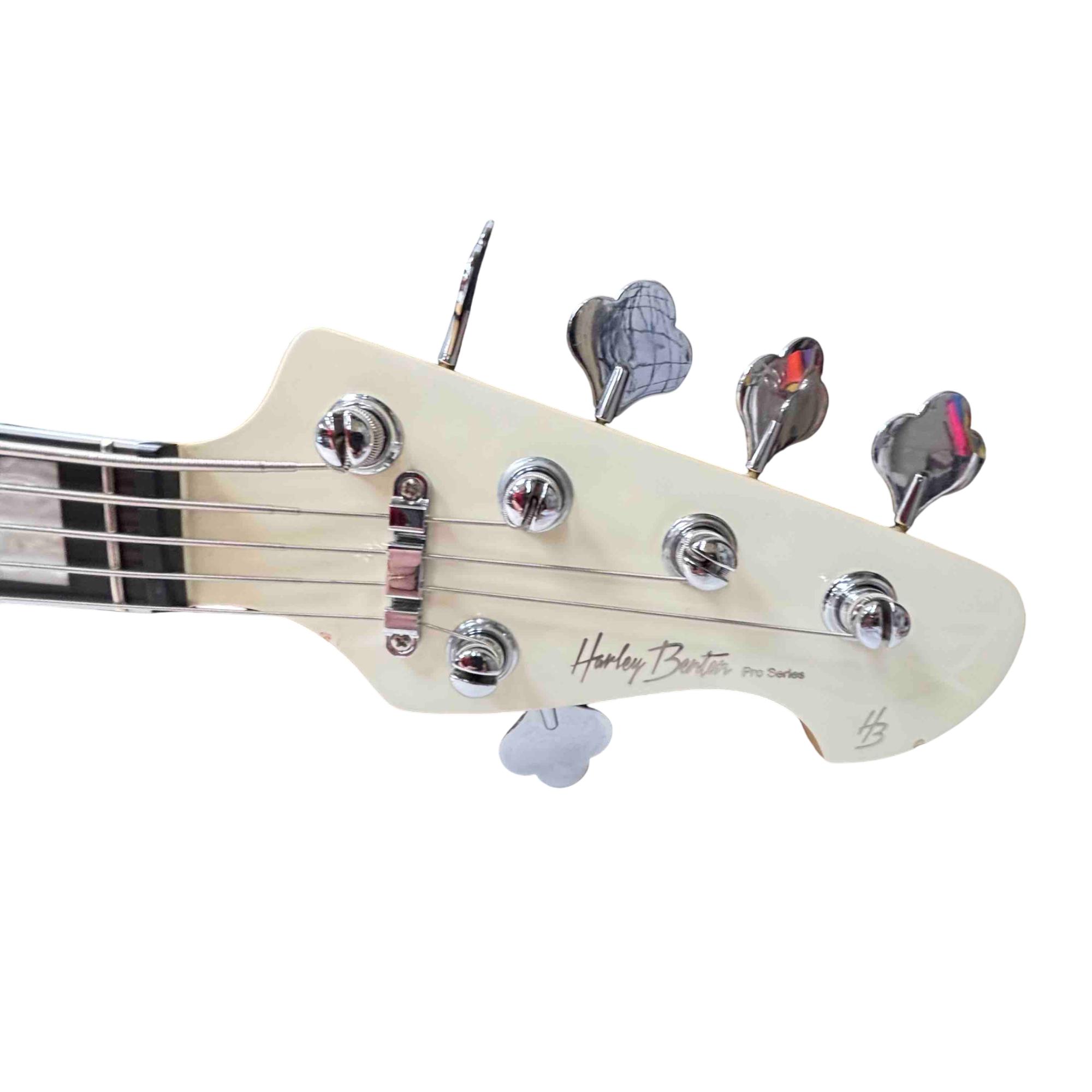 Harley Benton 5-String Pro Series Electric Guitar White