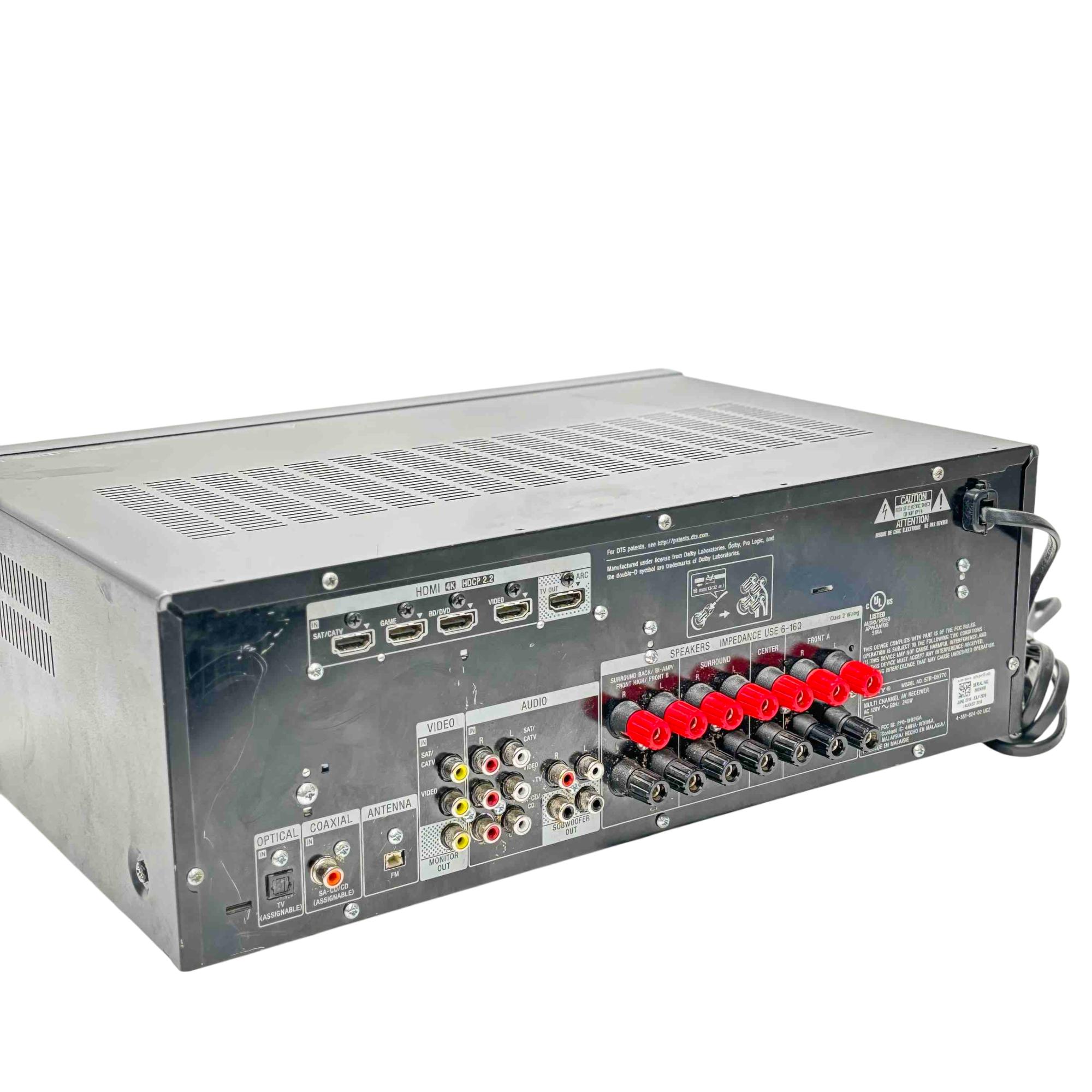 Sony STR-DH770 Multi Channel A/V Receiver 4K HDMI HDCP 2.2
