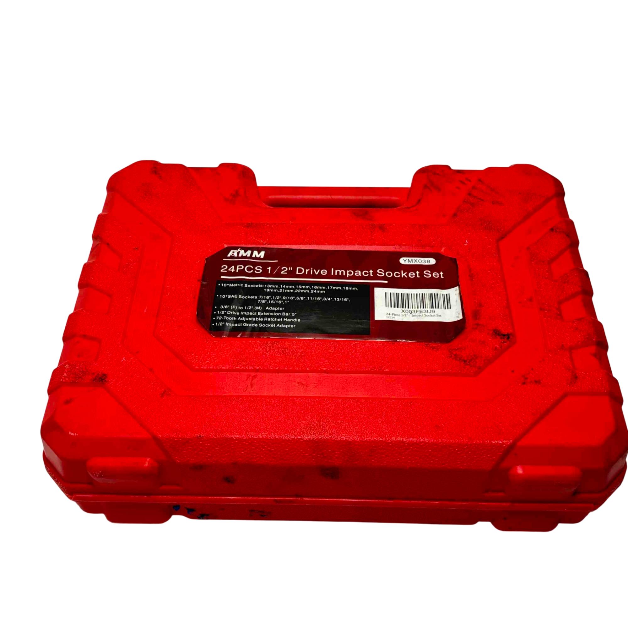 AMM CR-V 24 Piece YMX038 CR-V Impact Socket Set