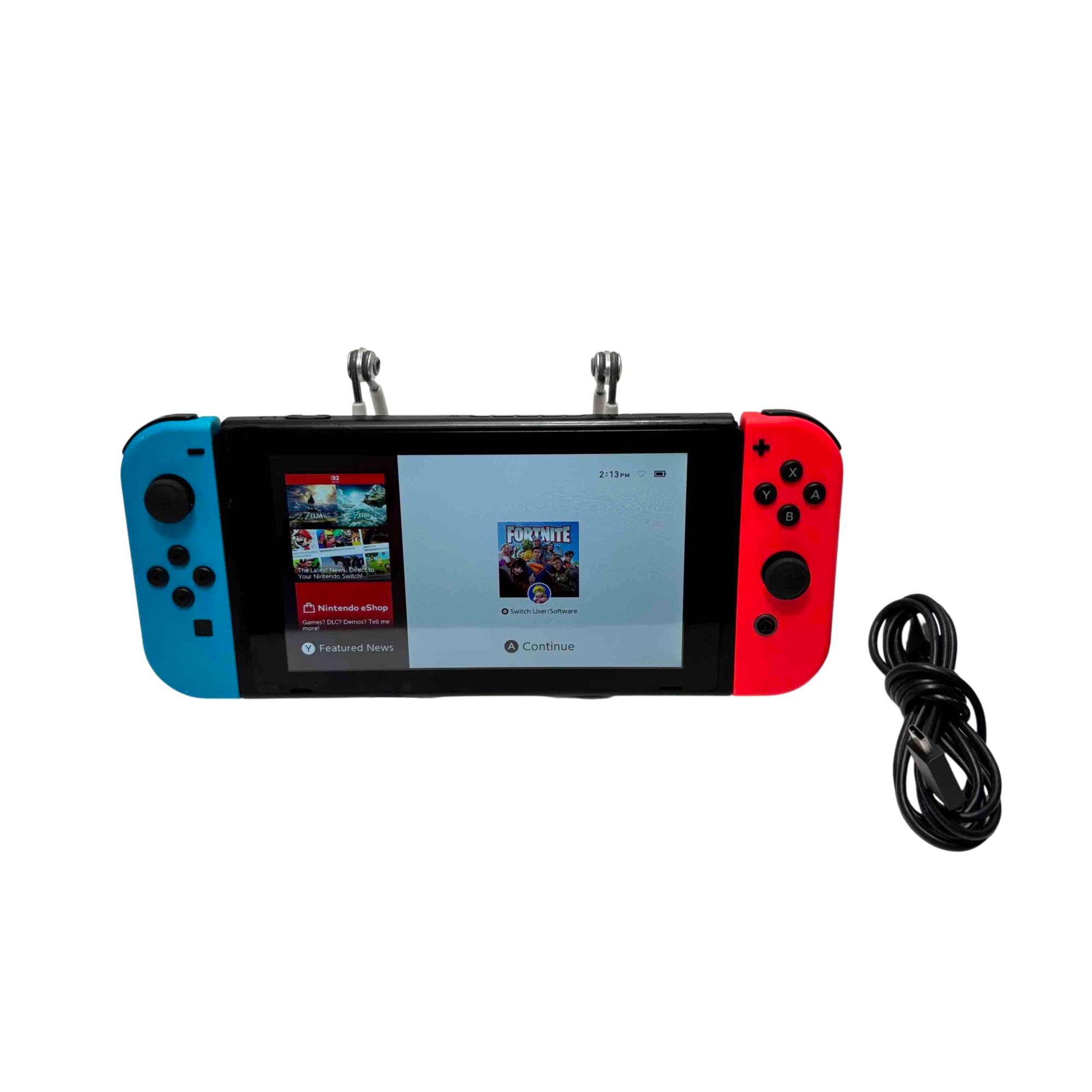 Nintendo Switch HAC-001 Neon Red/Blue Video Gaming Console 9579
