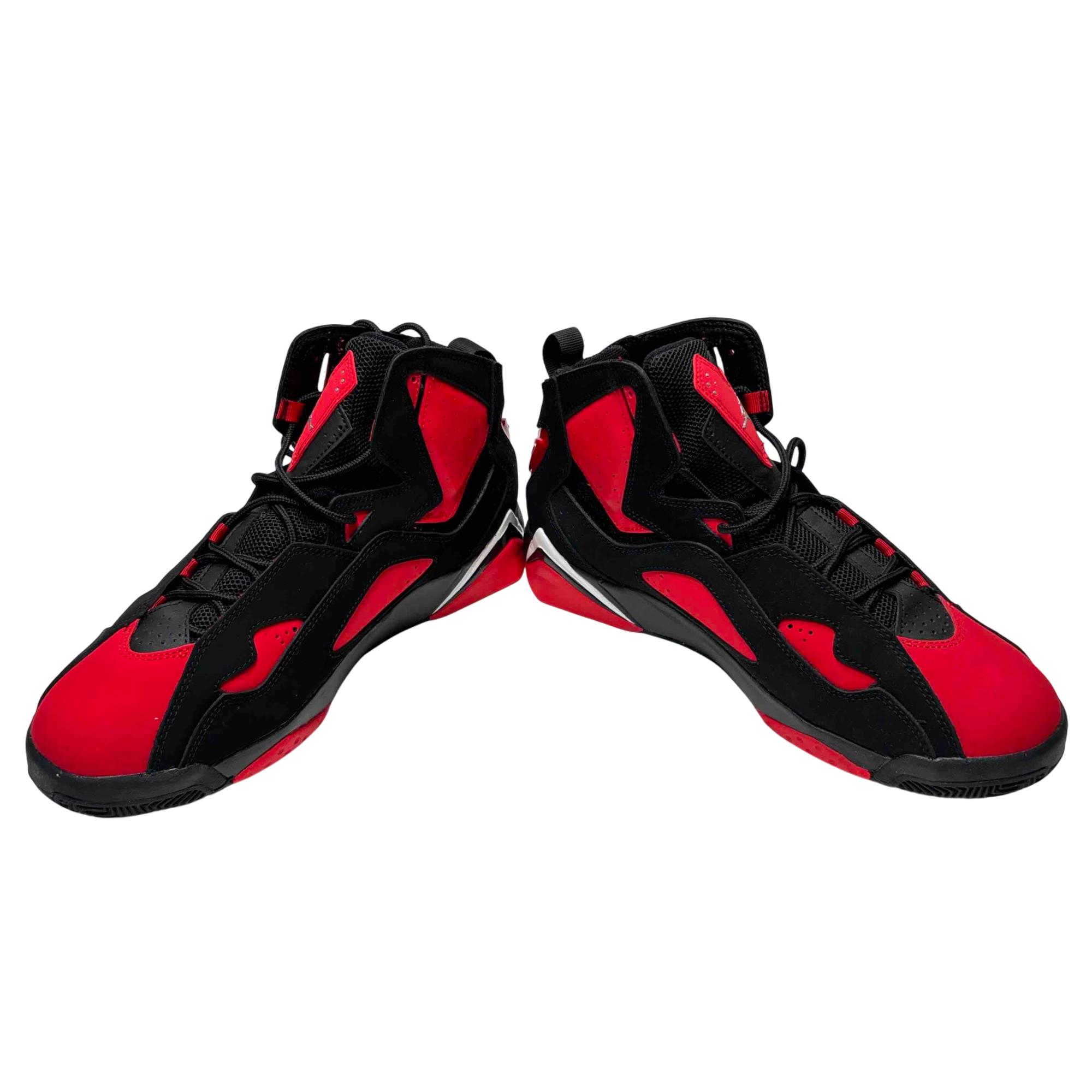jordan true flight black chrome university red