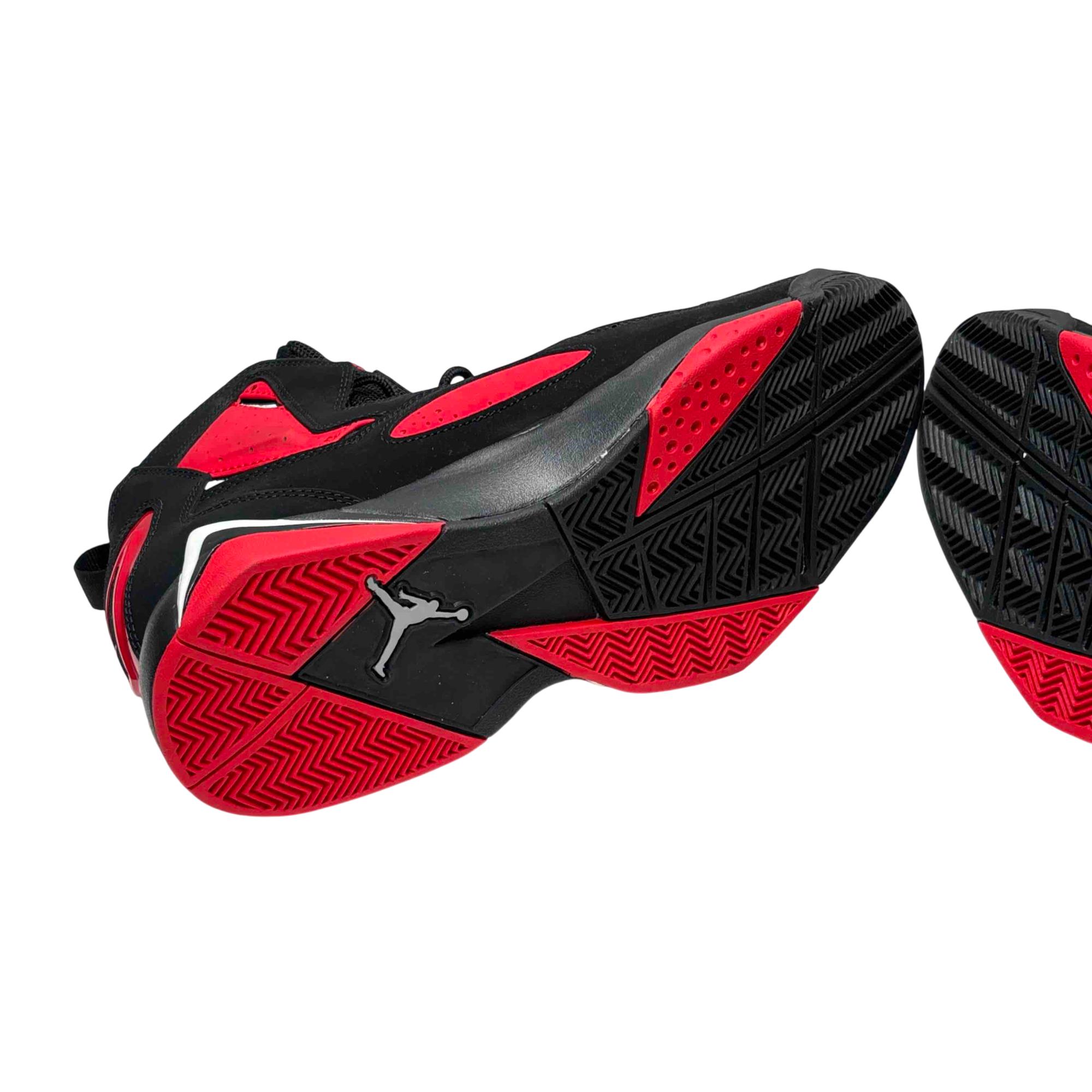 red and black jordans true flight