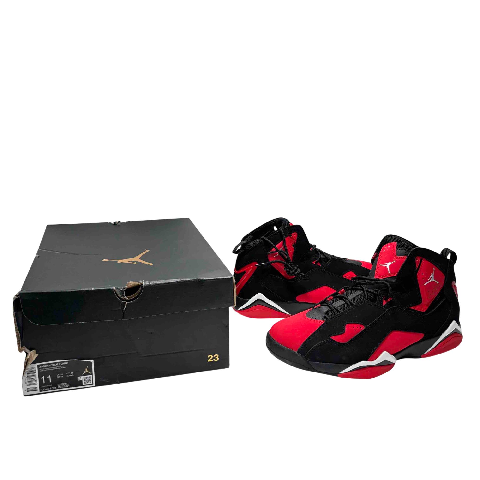 Nike Air Jordan True Flight Sneakers University Red/Black Size 11 - Main Image