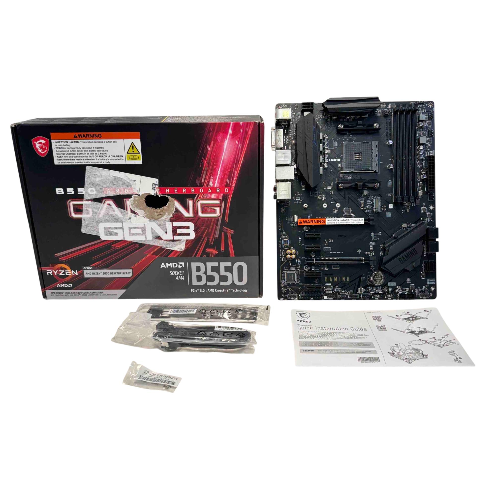 MSI B550 Gaming GEN3 ATX Motherboard AMD Socket AM4 PCIe