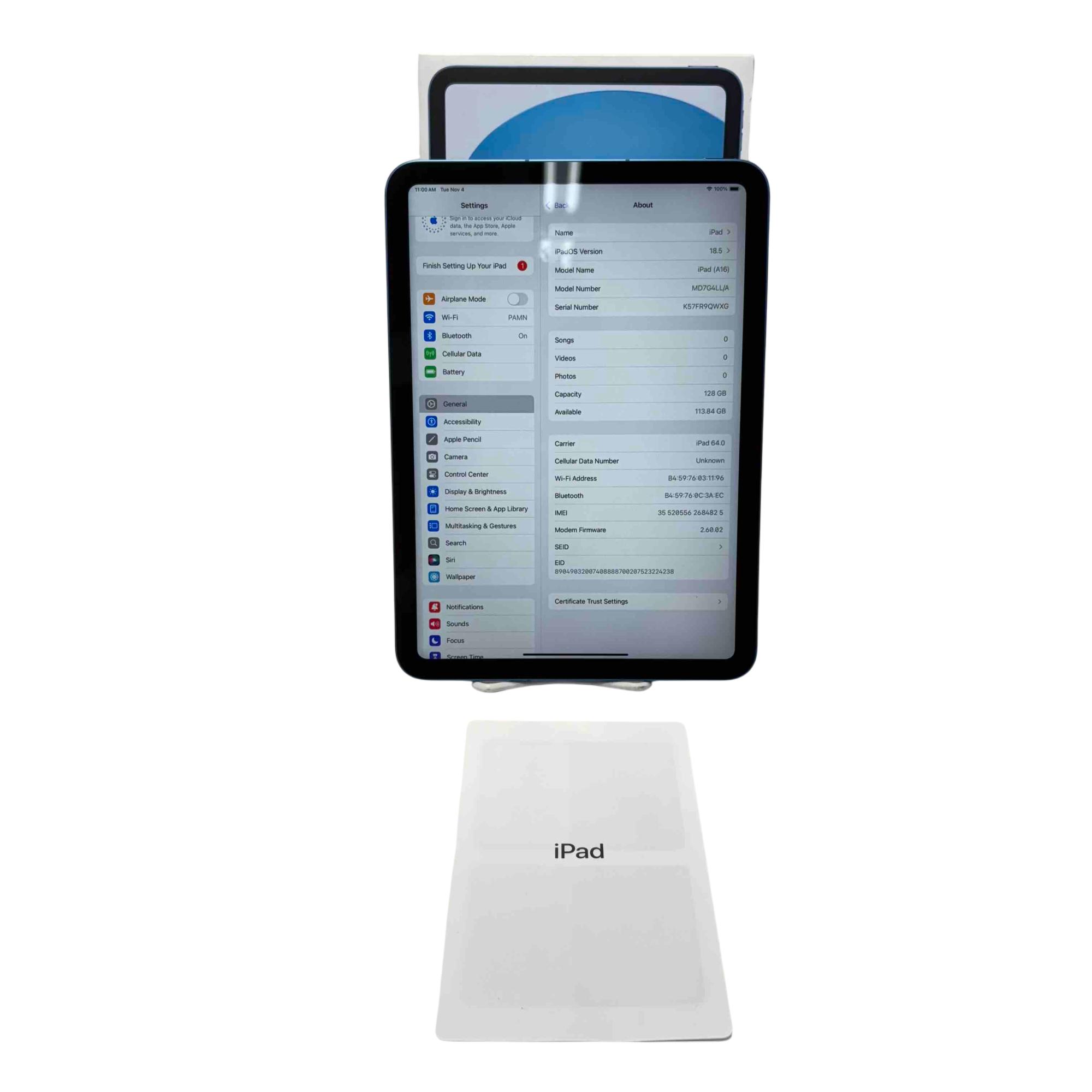 マッキントッシュ」Apple iPad 本体 ブルー iPad Wi-Fiモデル 256GB