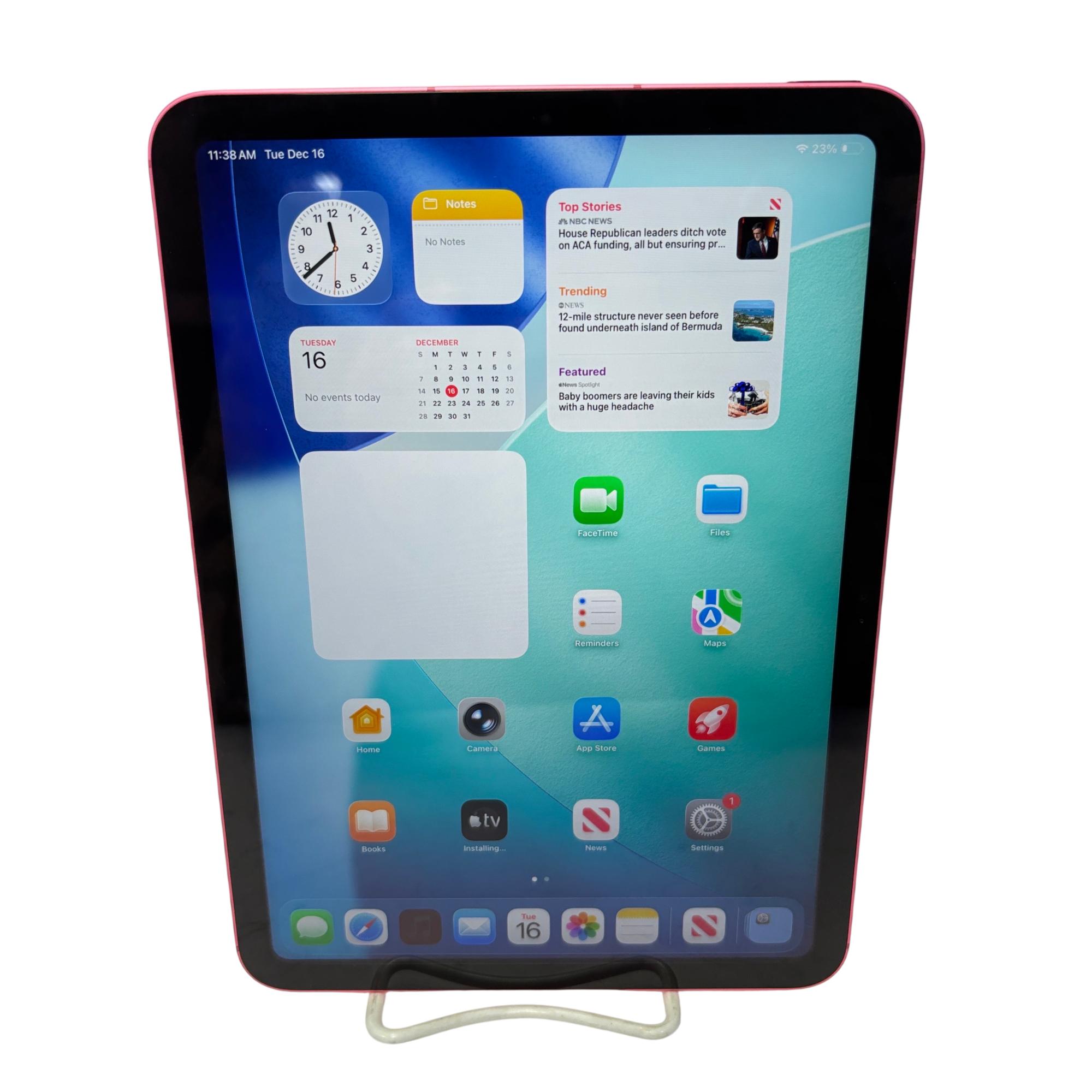 Apple iPad 10th Generation MQ6J3LL/A 4GB RAM 64 GB Pink 10.9