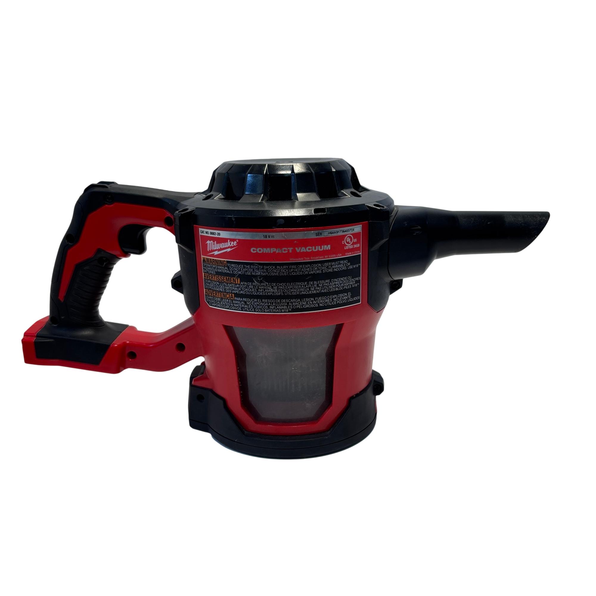 0882 Milwaukee M18 18V Cordless Compact Vacuum 0882-20