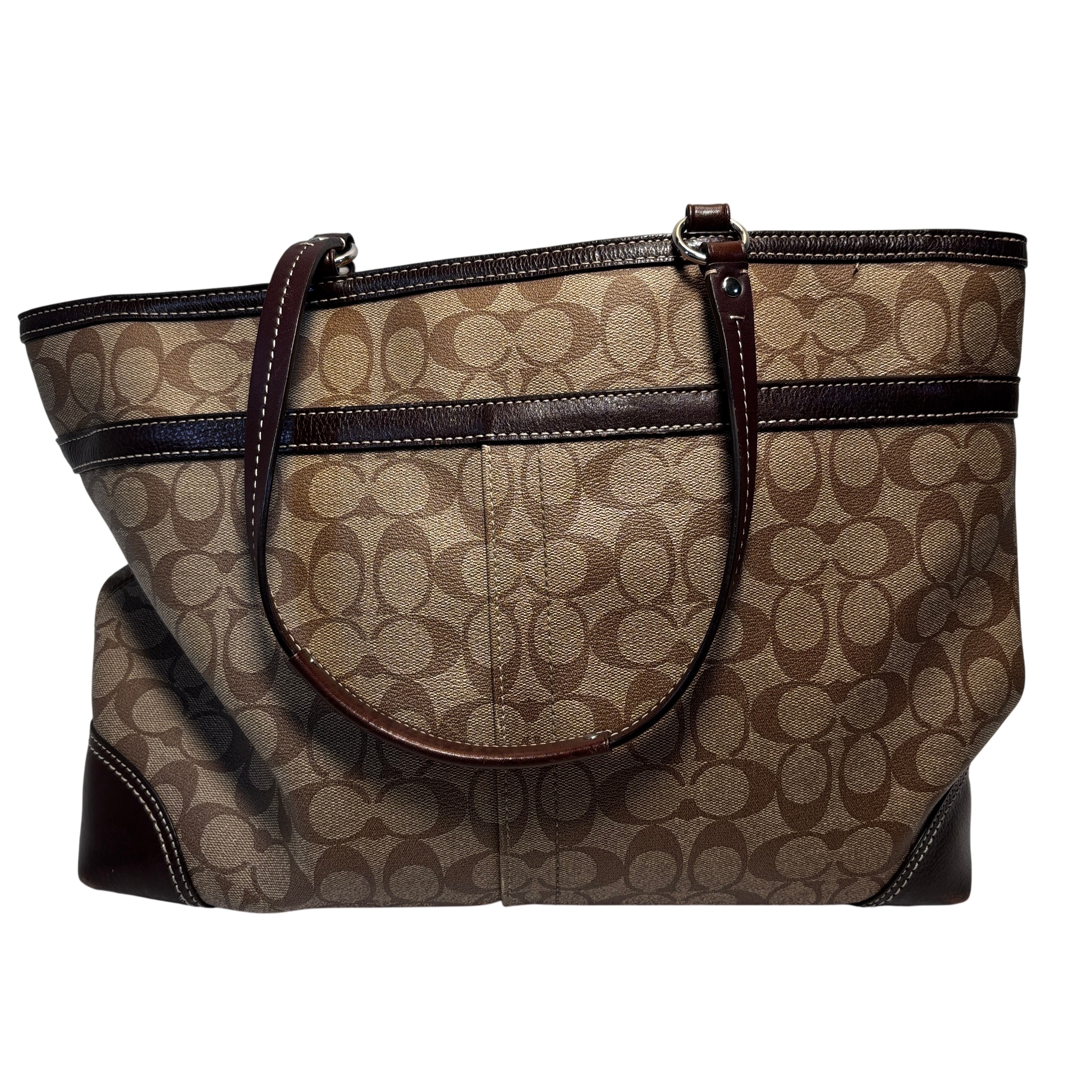 Coach Chelsea Heritage Stripe Signature Tote Bag A1077-FI4475
