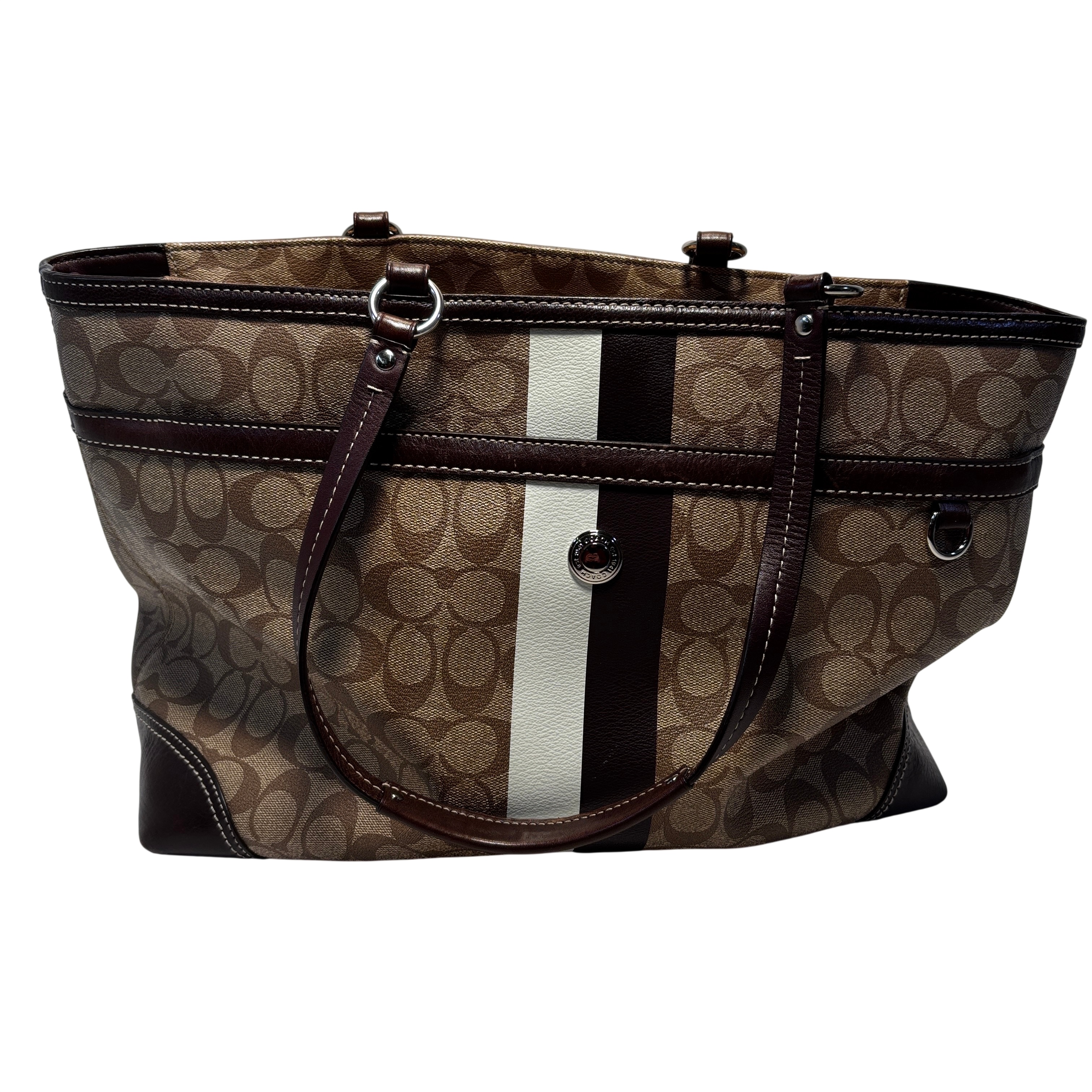 Coach Chelsea Heritage Stripe Signature Tote Bag A1077-FI4475