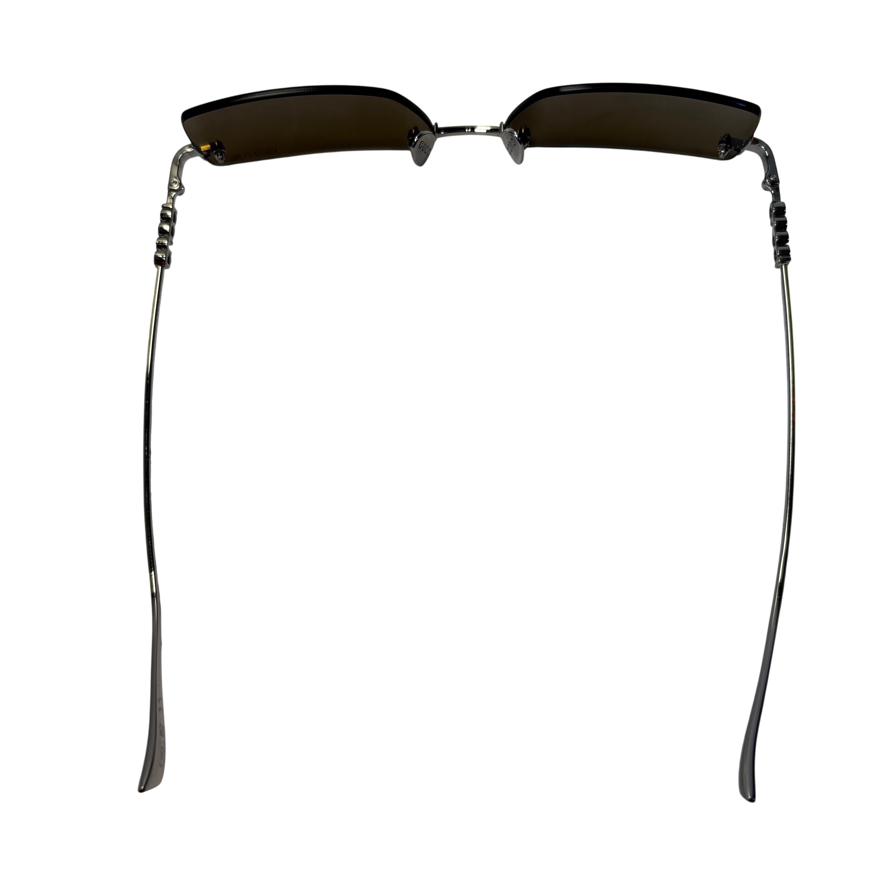 Gucci Rimless Rectangular Metal Frame Sunglasses GG1941S