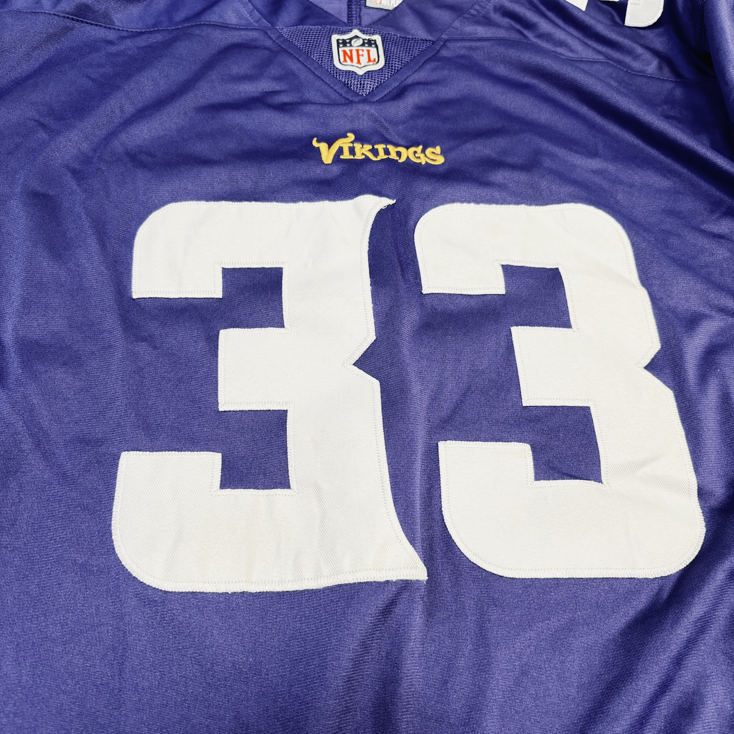Aaron Jones 33 Minnesota Vikings NFL Football Jersey Size XXXL