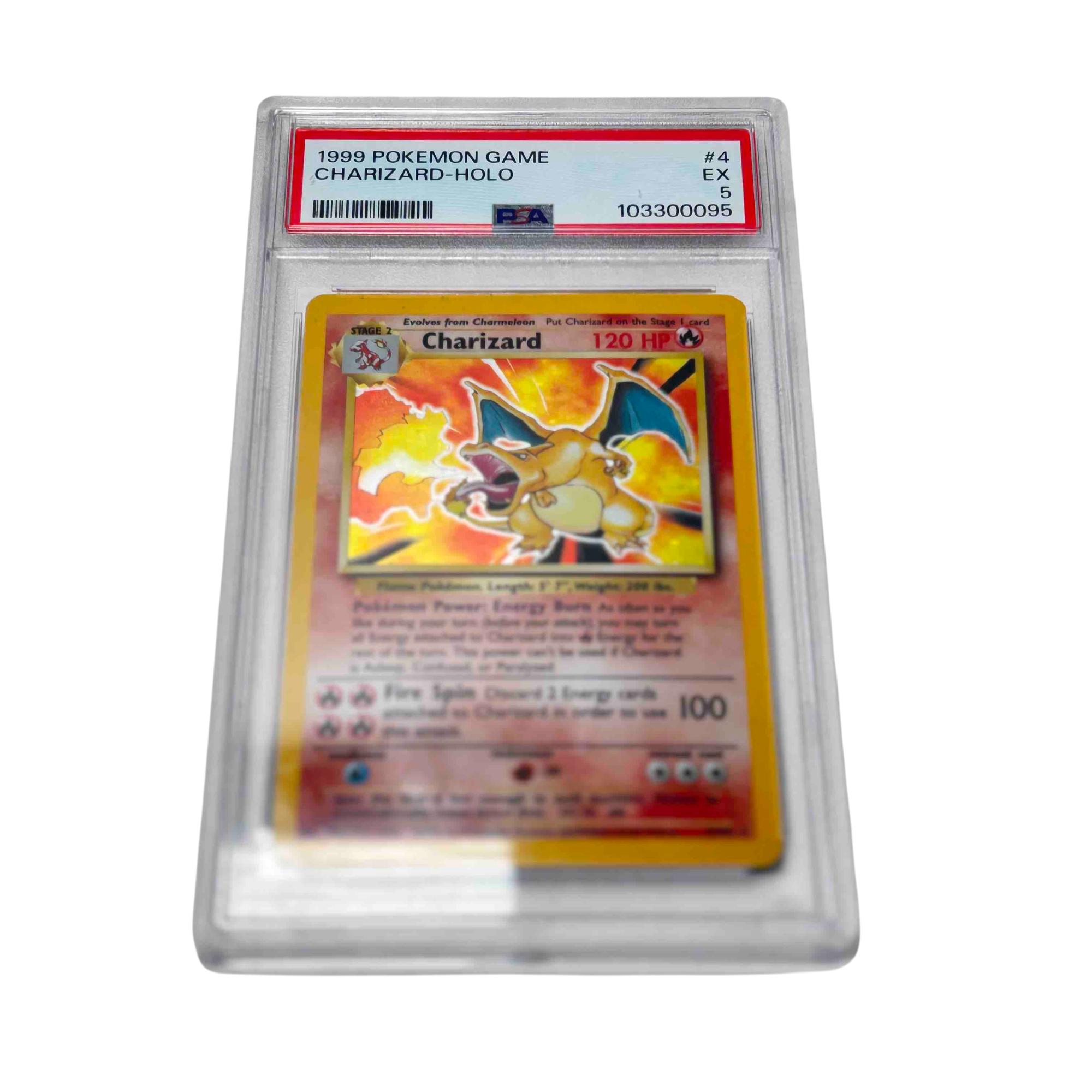 Vintage 1999 Charizard Original Base Set Holo #4/102 Pokémon