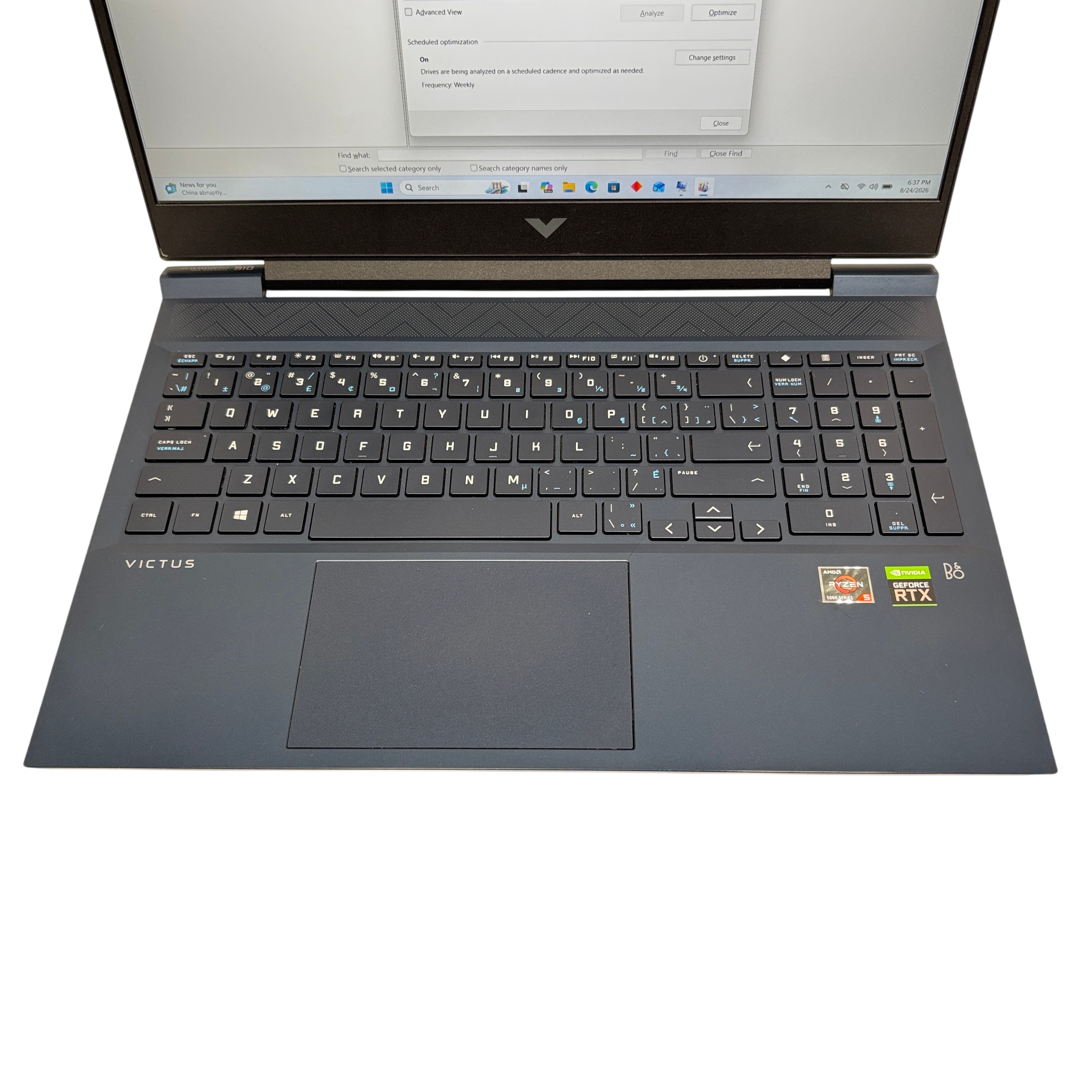 HP Victus 16-E0010CA Windows 11 AMD Ryzen 5 5600H 3.3GHz 8GB RAM