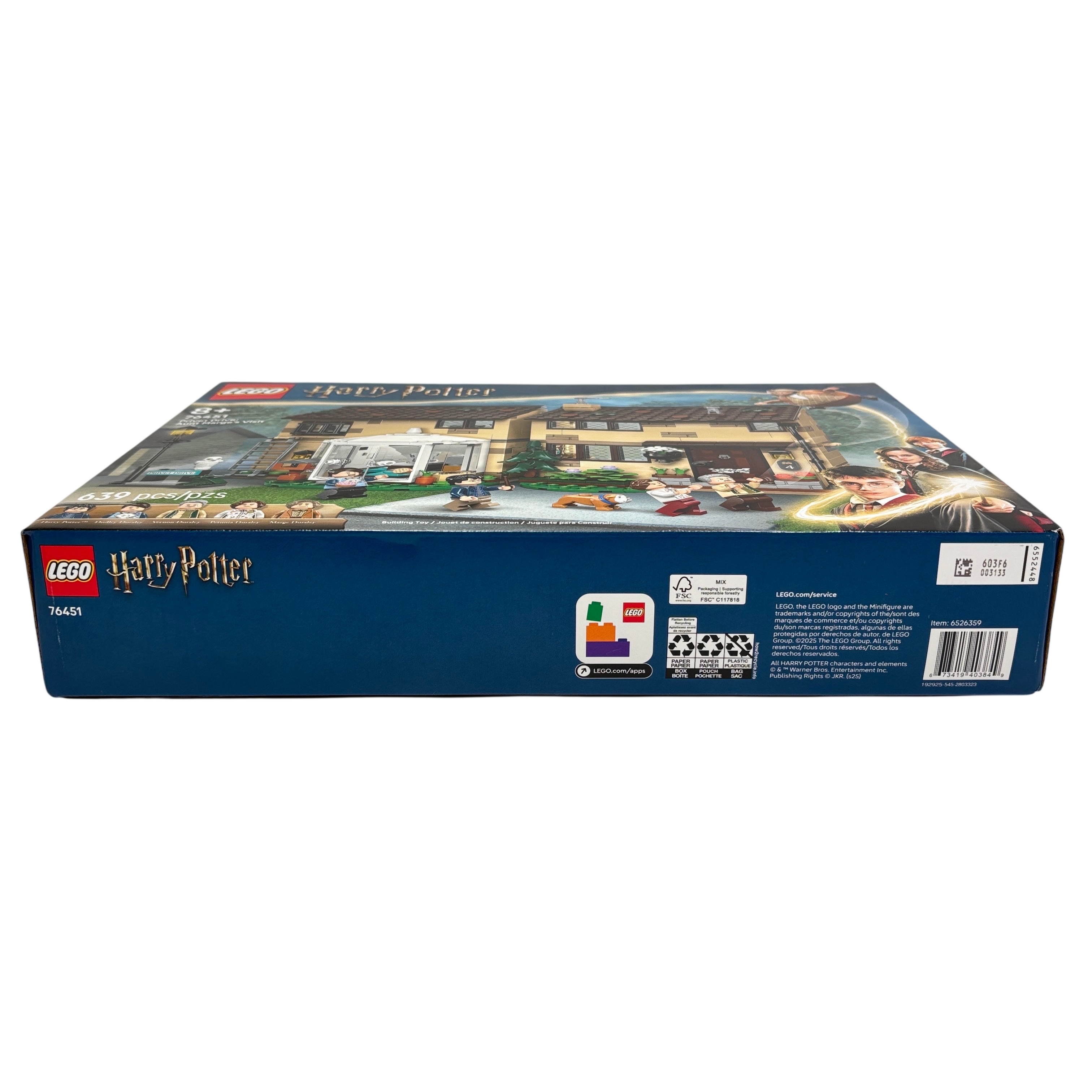 LEGO Harry Potter 76451 Privet Drive: Aunt Marge's Visit 639 Piece