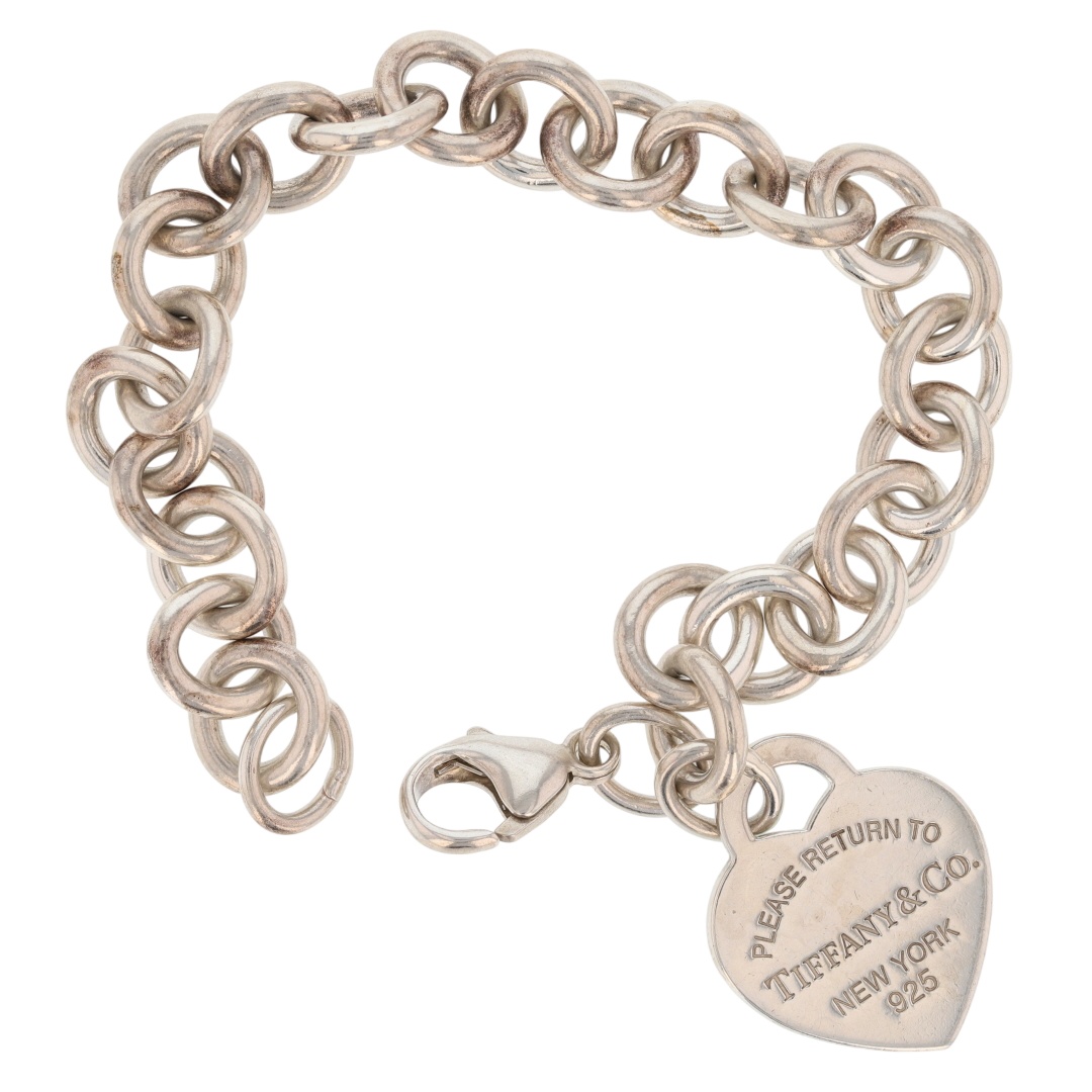 Return To Tiffany Blue Enamel Heart Tag 7.5