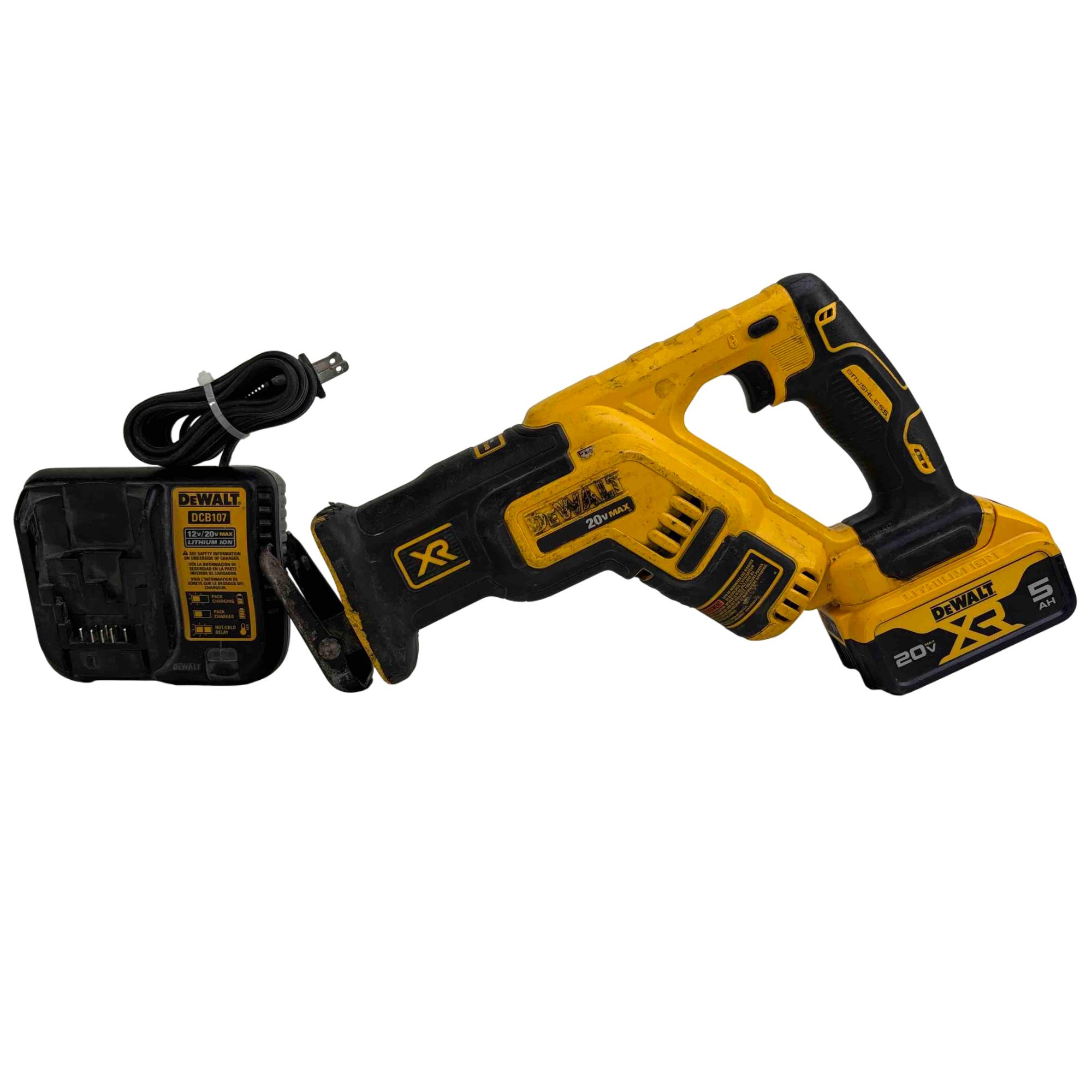 20-Volt MAX XR Li-Ion Brushless Cordless Compact Reciprocating Saw (Tool-Only) with Free 20-Volt MAX Li-Ion Battery 5Ah 20-Volt MAX XR Li-Ion Brushless Cordless Compact Reciprocating Saw (Tool-Only) with Free 20-Volt MAX Li-Ion Battery 5Ah
