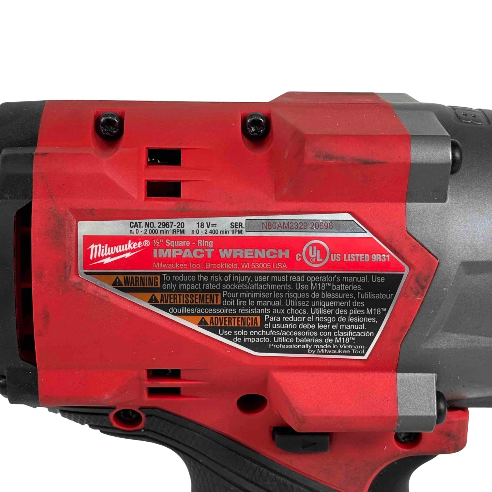 Milwaukee 2967-20 M18 FUEL 18V Brushless 1/2