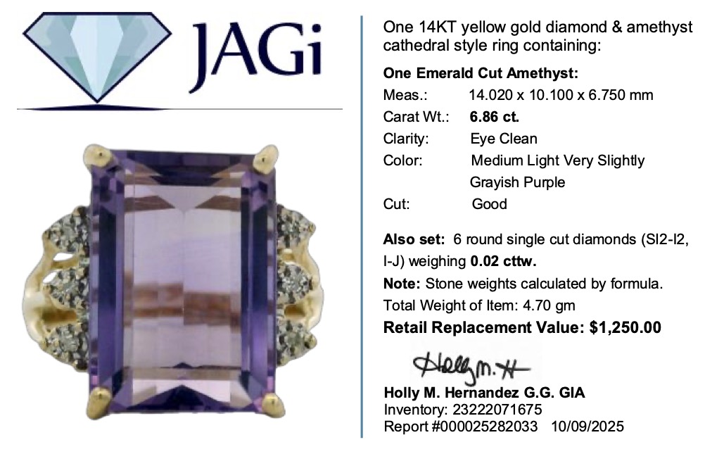 amethystiumアメジスティウム4枚アンビエント・ニューエイジ・チルアウト Amethyst and Diamond Ring in 22k Gold and Sterling Silver