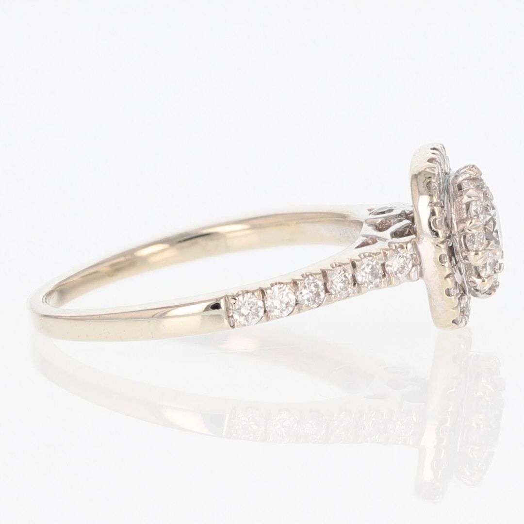 .67ctw Round Cut Diamond Double Halo Engagement Ring 14k White Gold ...