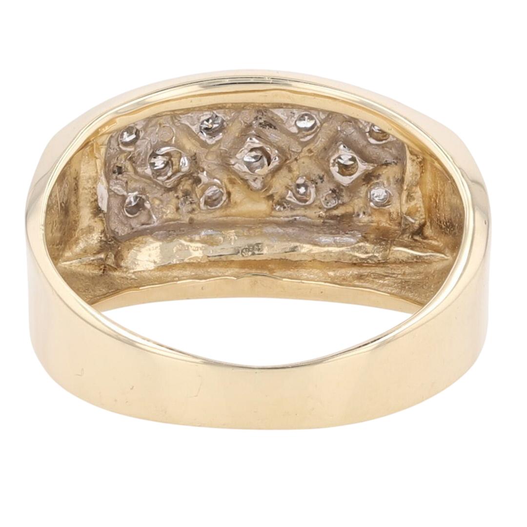 .24ctw Round Cut Diamond Prong Set Wedding Band Ring 10k Yellow Gold ...