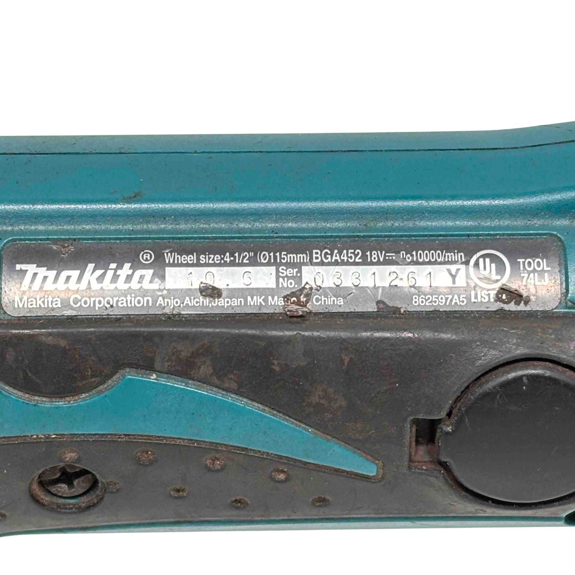 Makita BGA452 18V LXT Lithium-Ion Brushless Cordless 5