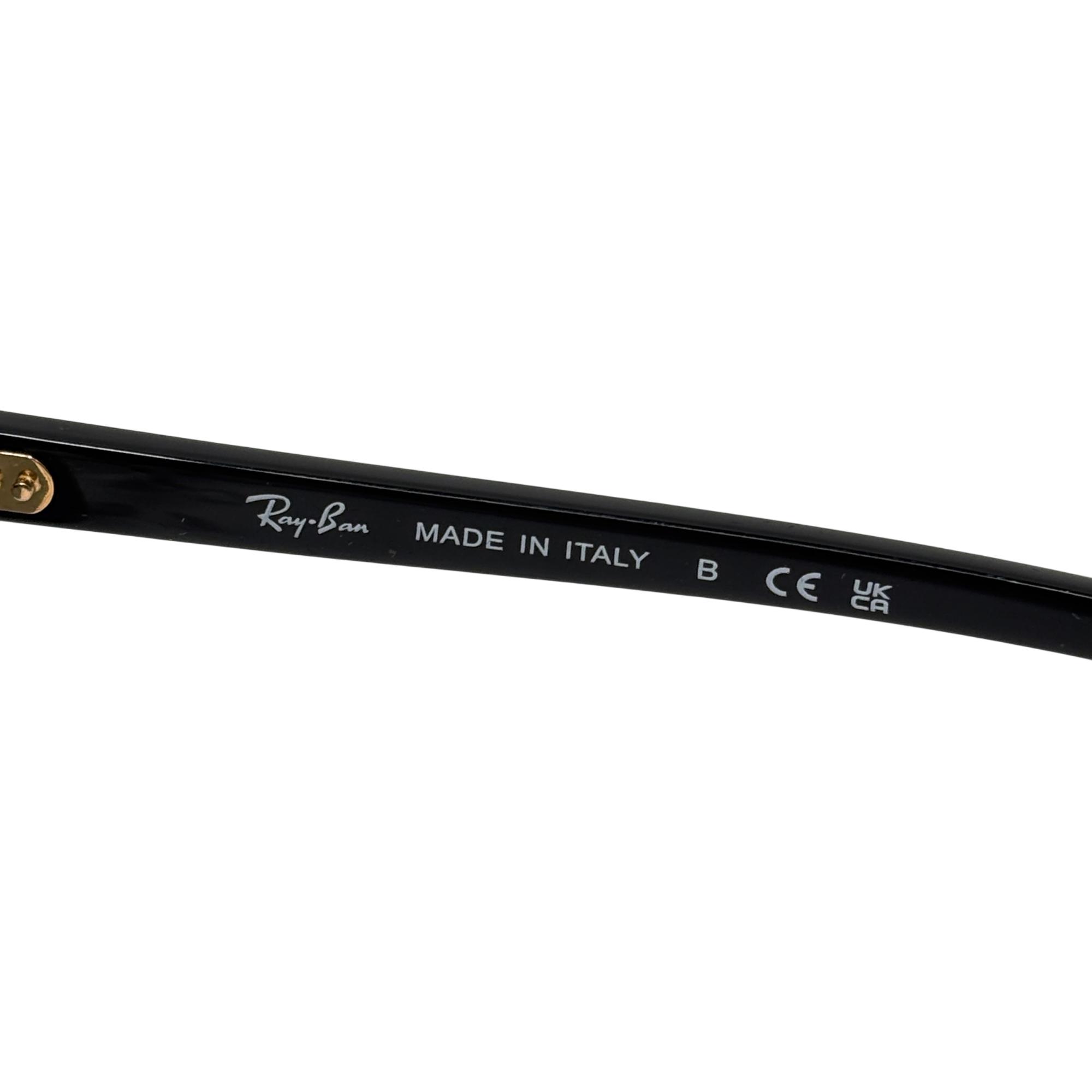 Ray-Ban Clubmaster Classic RB3016 W0365 Polished Black/Gold Sunglasses