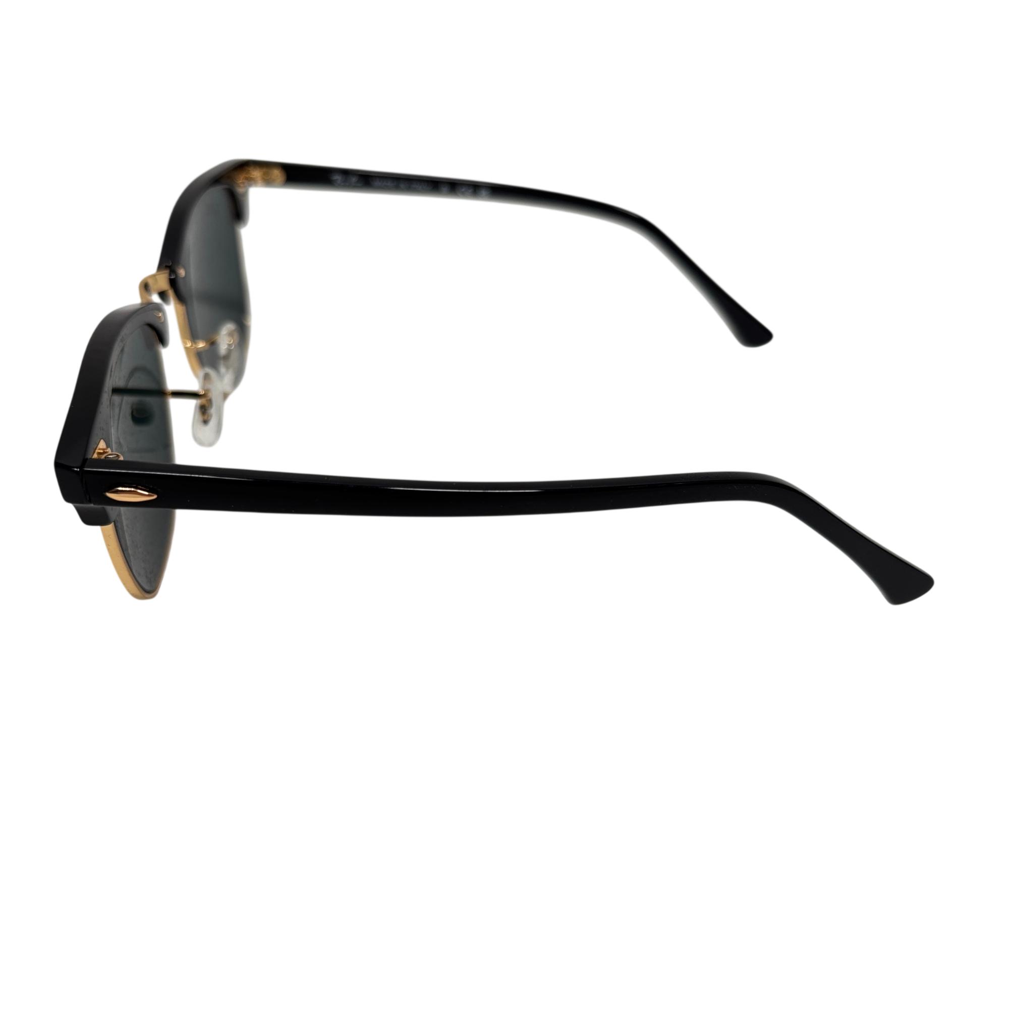 Ray-Ban Clubmaster Classic RB3016 W0365 Polished Black/Gold Sunglasses