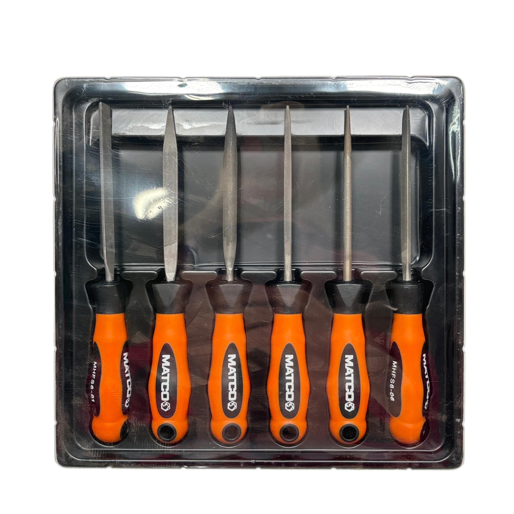 Matco Tools MHFS6-06 6-Piece Mini Handle File Set