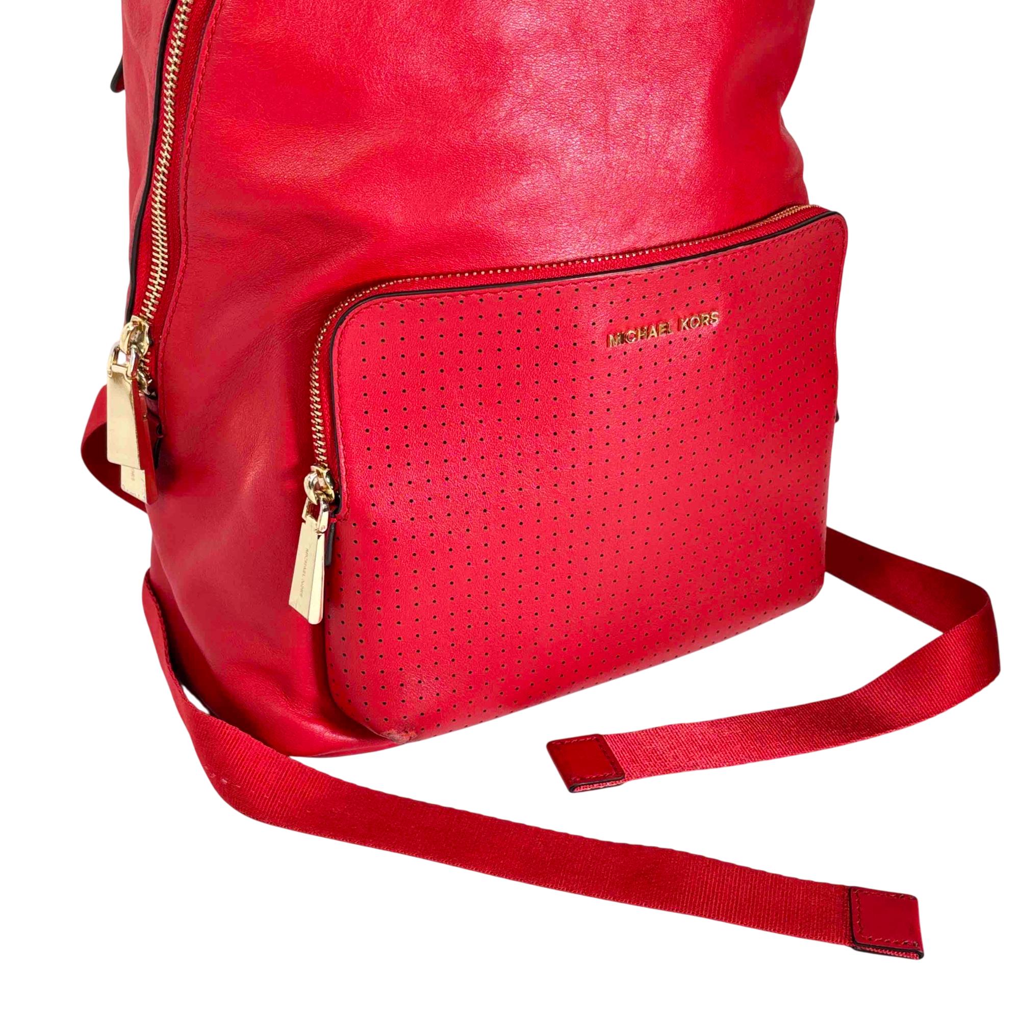 Michael Kors Wythe large perforated leather backpack Michael Kors 30H7GWGB7I Wythe Large Perforated Leather  main image 3