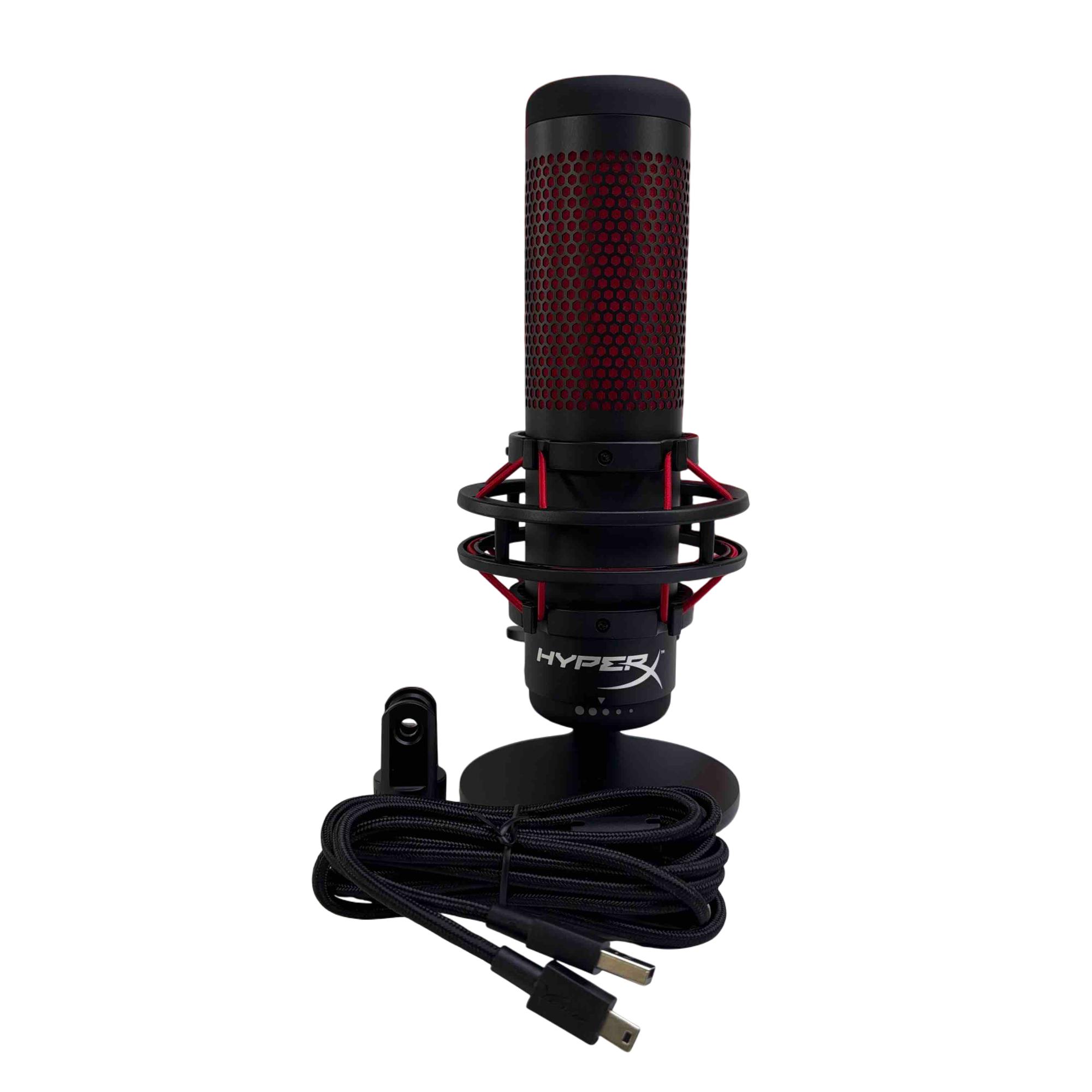 HyperX QuadCast HX-MICQC-BK Wired Multi-Pattern USB Condenser 