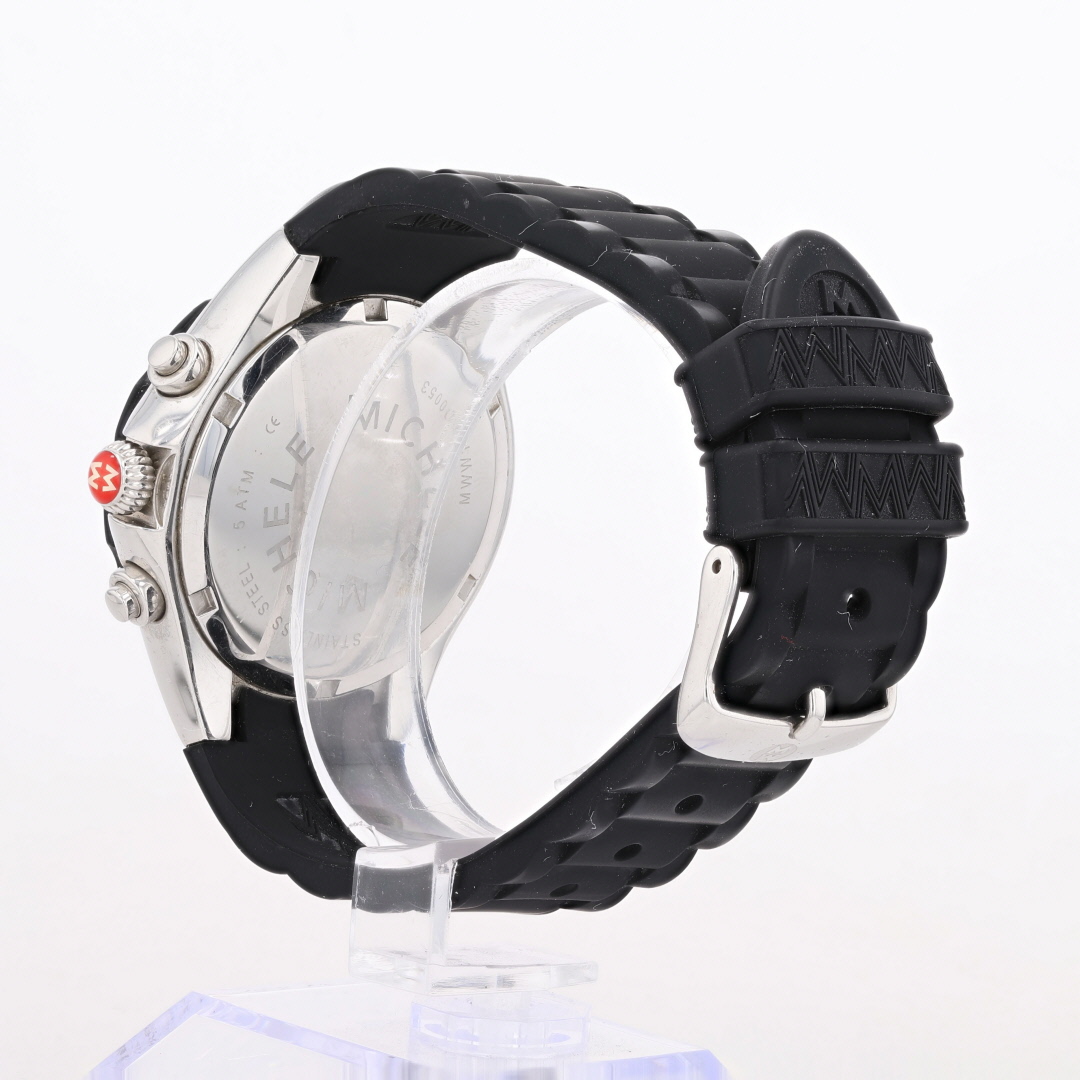 Michele Tahitian Jelly Bean Zebra Print Dial Silicone Strap