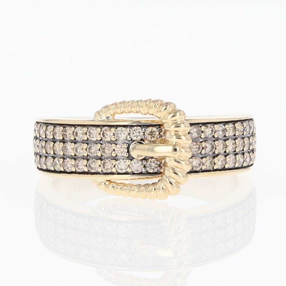 Le Vian .25ctw Light Brown Diamond Belt Buckle Band Ring 14k