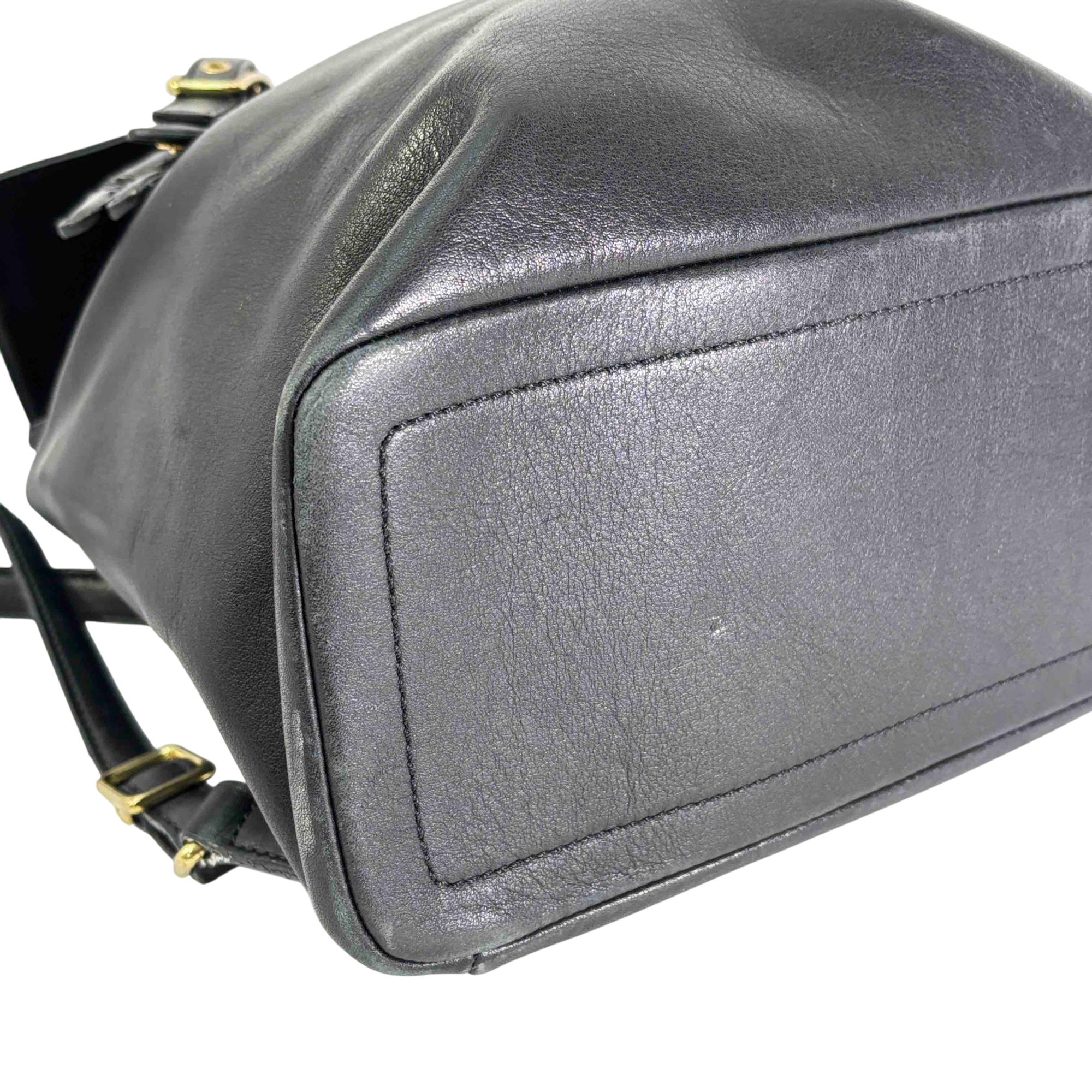 Coach Legacy West Hampton Daypack 9827 Black Leather Backpack