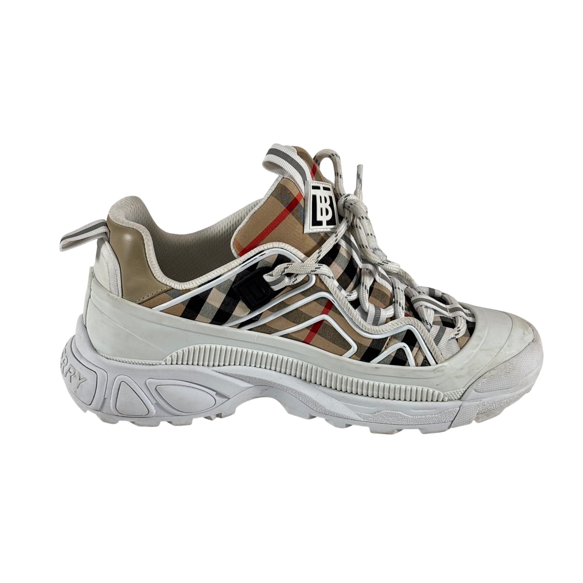 Burberry Arthur 8047532 Archive Beige Kids Size 34 Fashion Sneakers