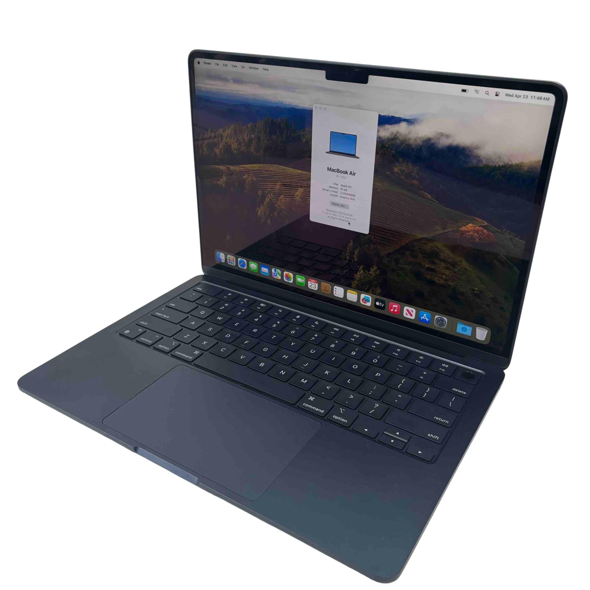 Apple MacBook Air 2022 MC7X4LL/A Apple M2 3.49GHz 16GB RAM Apple MacBook Air 2022 MC7X4LL/A Apple M2 3.49GHz 16GB RAM
