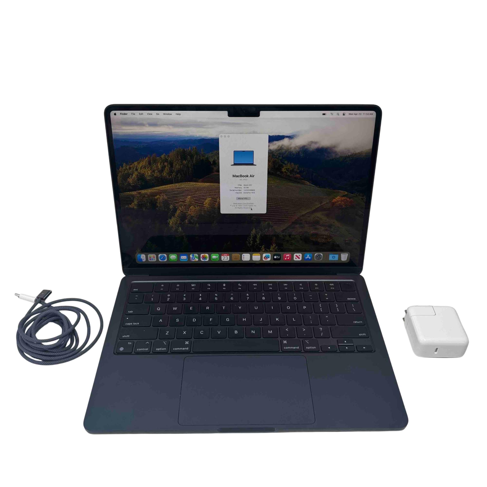 Apple MacBook Air 2022 MC7X4LL/A Apple M2 3.49GHz 16GB RAM Apple MacBook Air 2022 MC7X4LL/A Apple M2 3.49GHz 16GB RAM