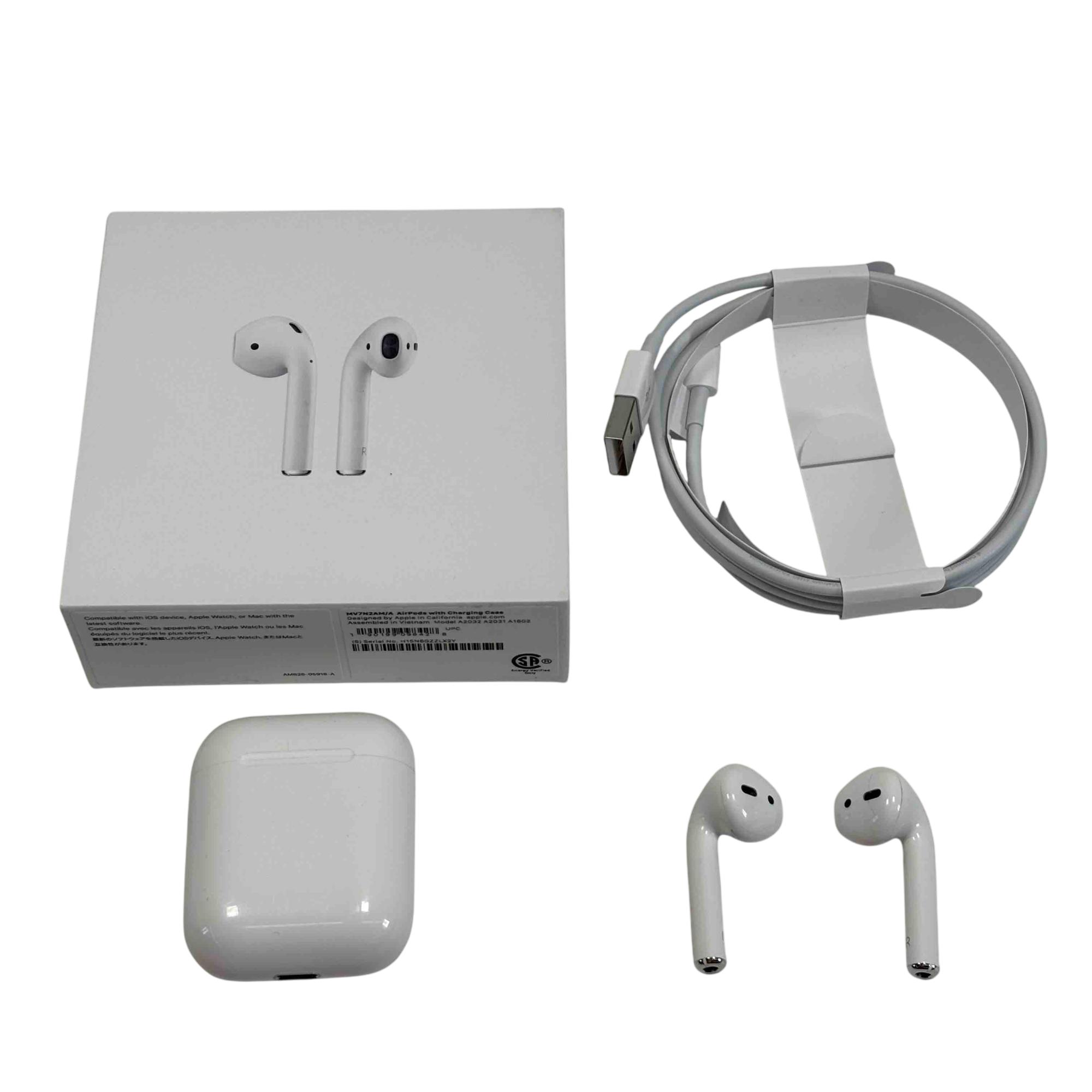 Apple AirPods 2 A2032/A2031 White Wireless Bluetooth Earbuds