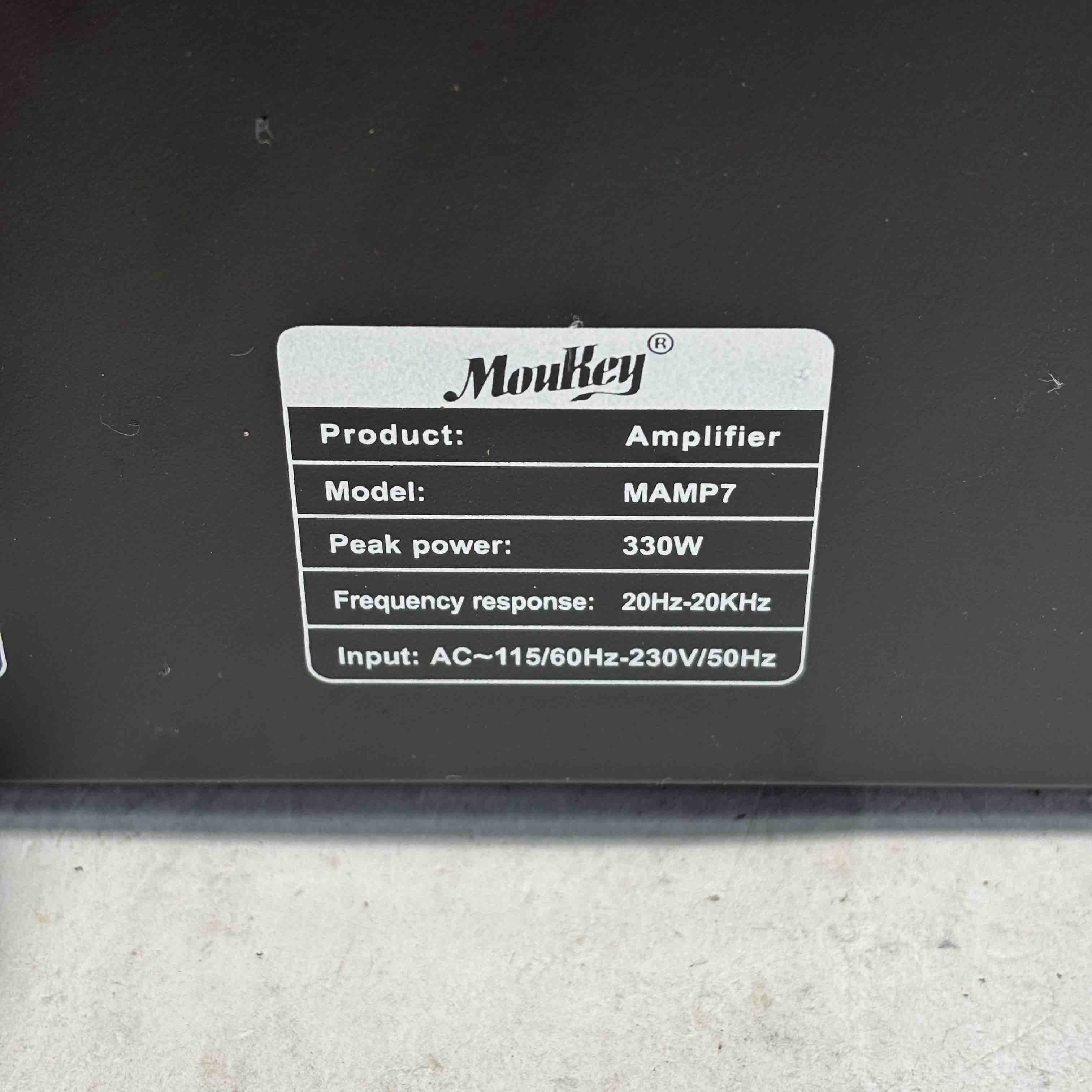 MouKey MAMP7 330W Bluetooth & Digital Karaoke Audio Power Amplifier