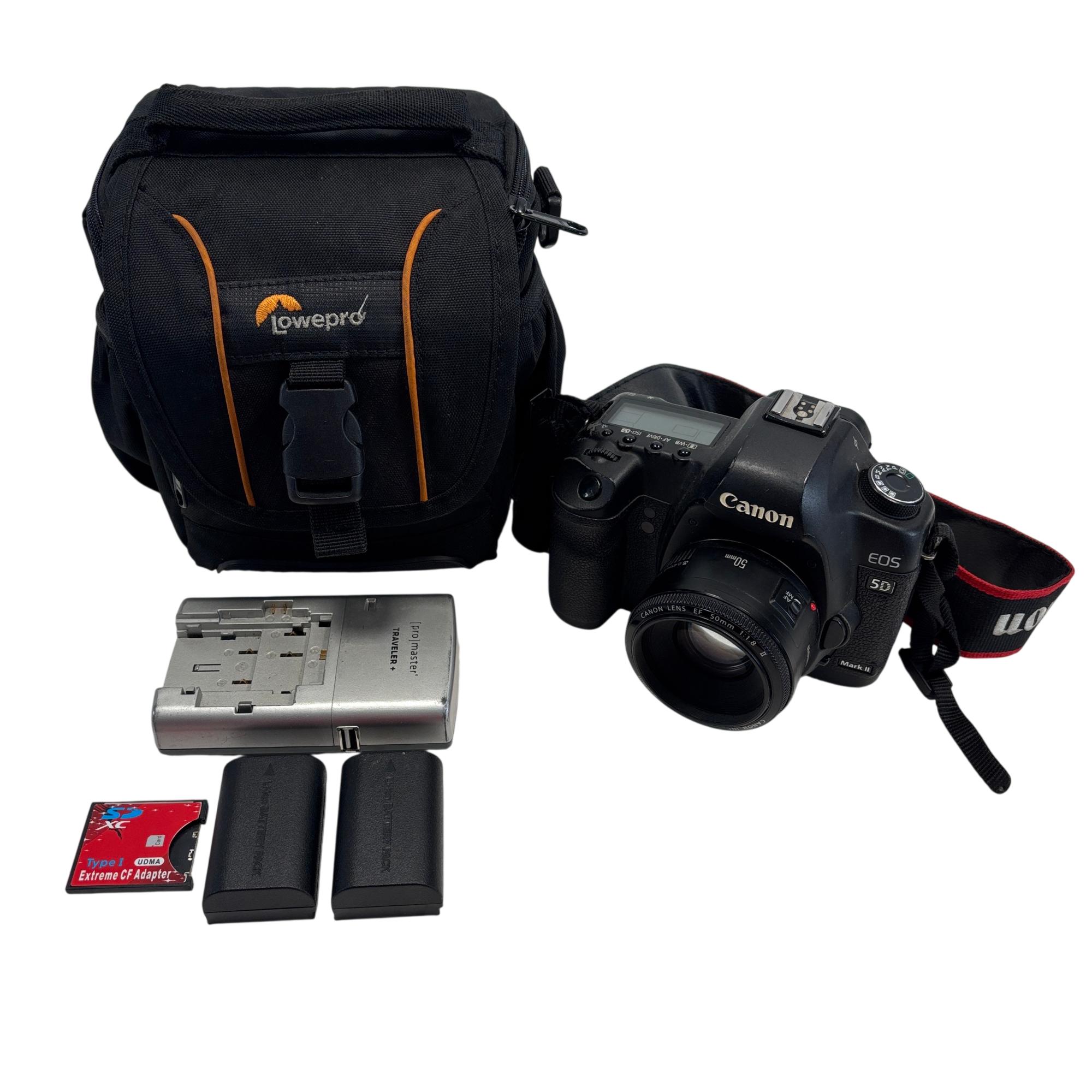 Canon EOS 5D Mark II DS126201 21.1MP 1080p Full Frame Digital SLR ...