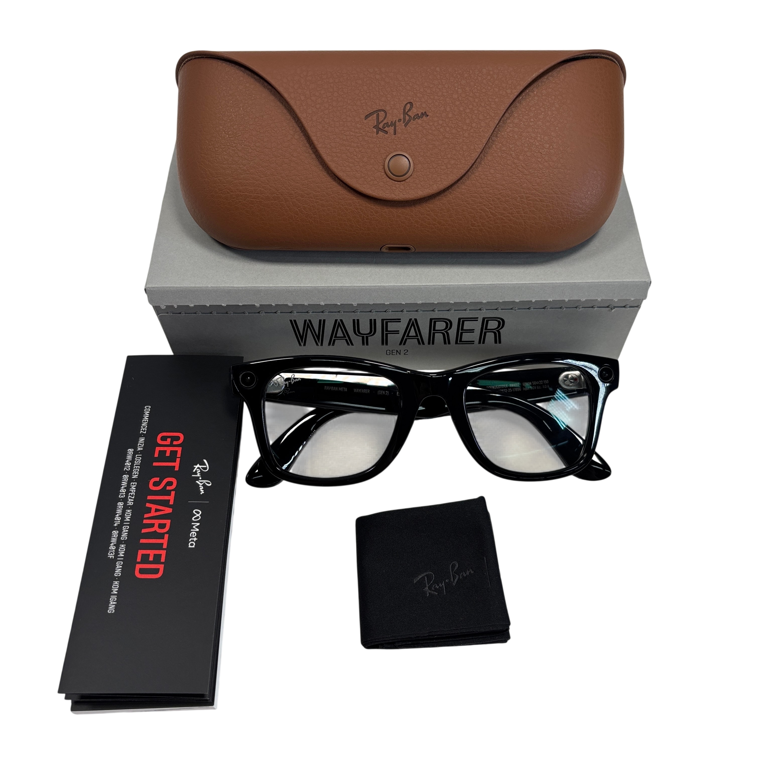 Ray-Ban  Wayfarer RW4012 スマートグラス 箱付 Ray-Ban Meta Wayfarer Gen 2 RW4012 Shiny Black Smart Glasses