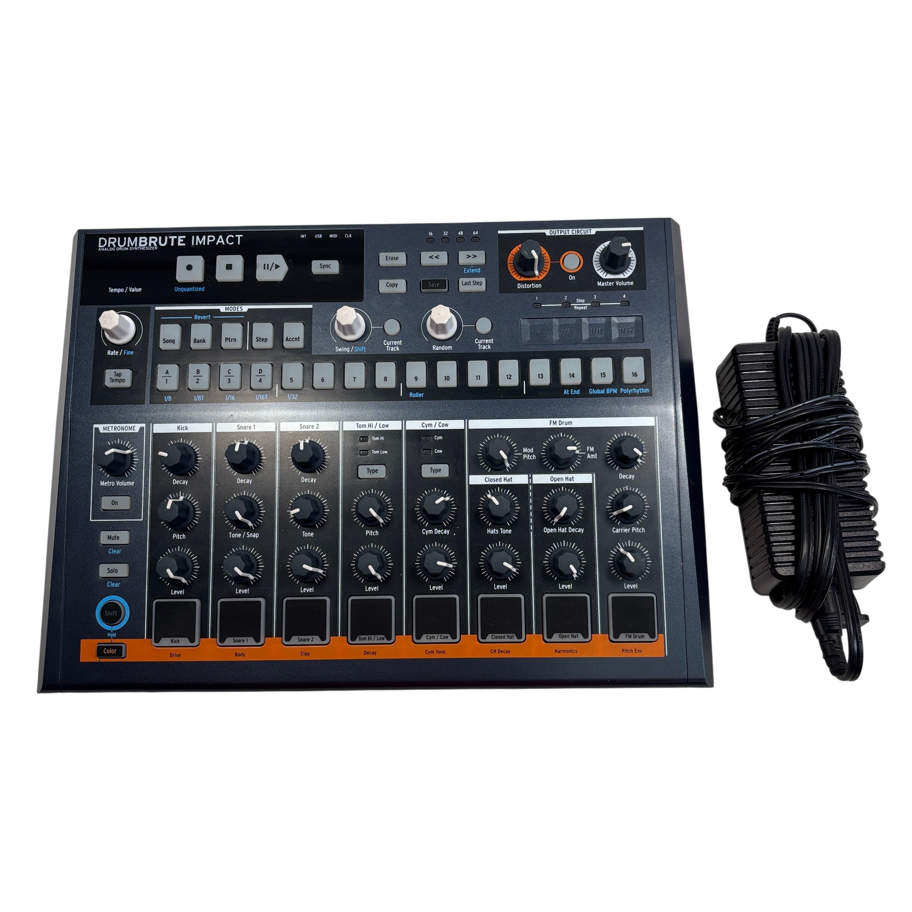 Arturia DrumBrute Impact Analog Drum Machine Synthesizer